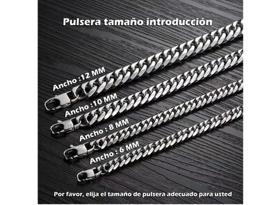 Foto 4 | Elegante Pulsera Xtellar Para Hombre En Acero Inoxidable De 6mm - 8mm