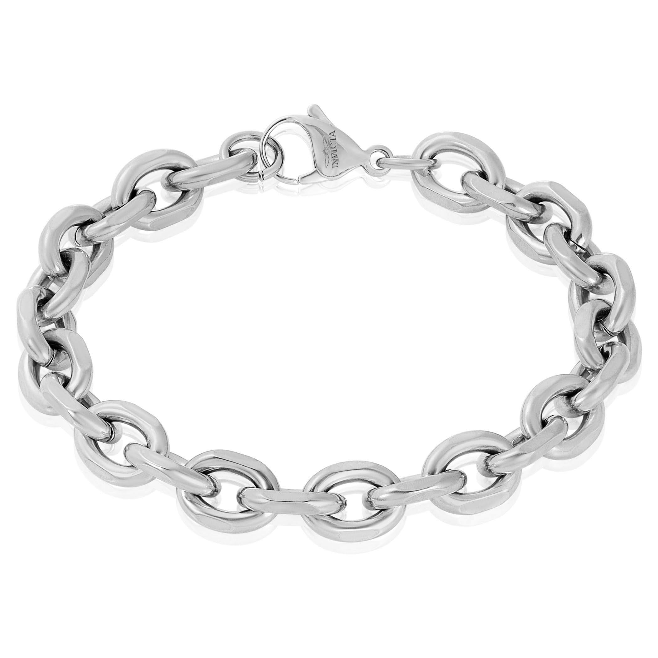 Foto 2 pulgar | Pulsera Invicta Silver De Acero Inoxidable Para Hombre  10 6 Mm Y 22 Cm - Venta Internacional.