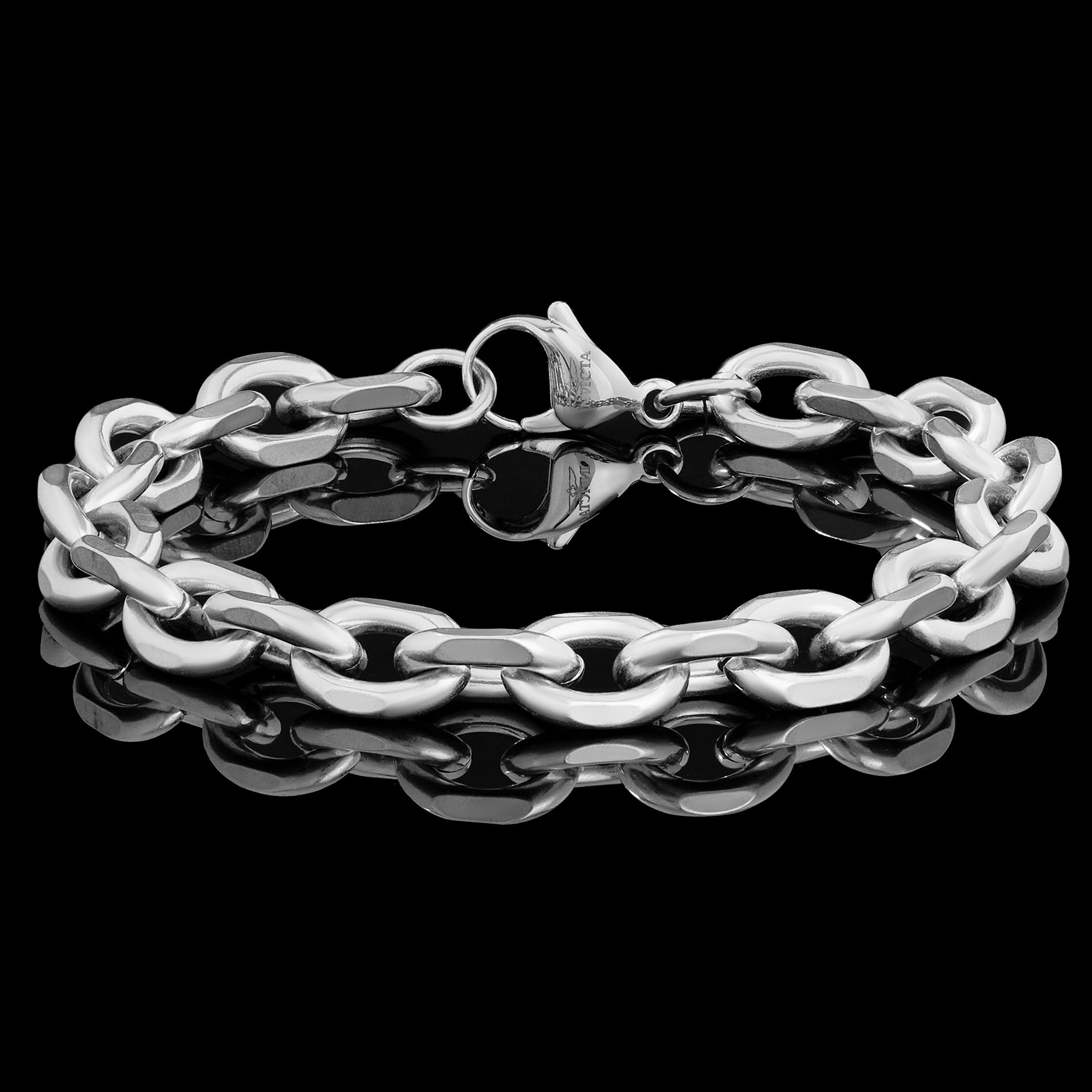 Foto 4 pulgar | Pulsera Invicta Silver De Acero Inoxidable Para Hombre  10 6 Mm Y 22 Cm - Venta Internacional.