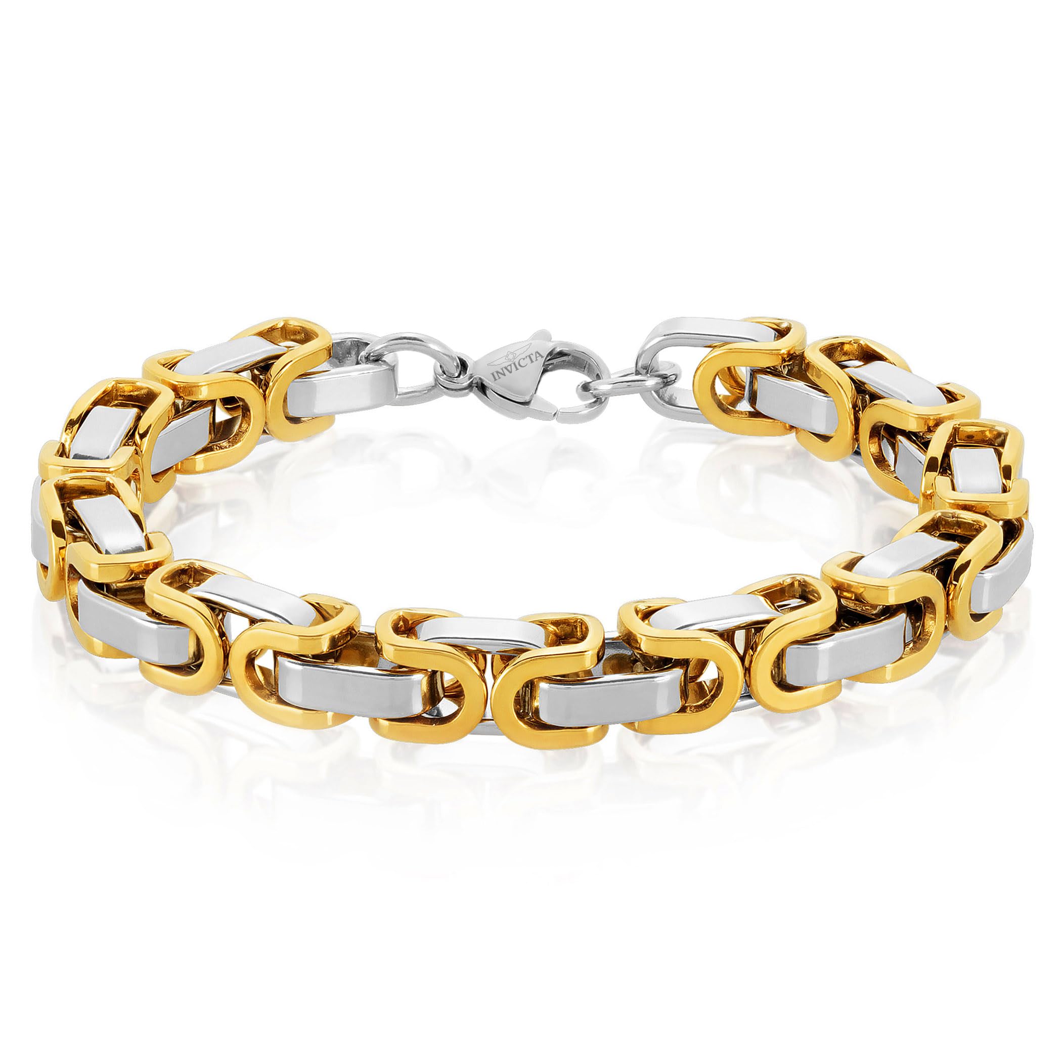 Foto 2 pulgar | Pulsera Invicta Silver & Gold De Acero Inoxidable Para Hombre - Venta Internacional.