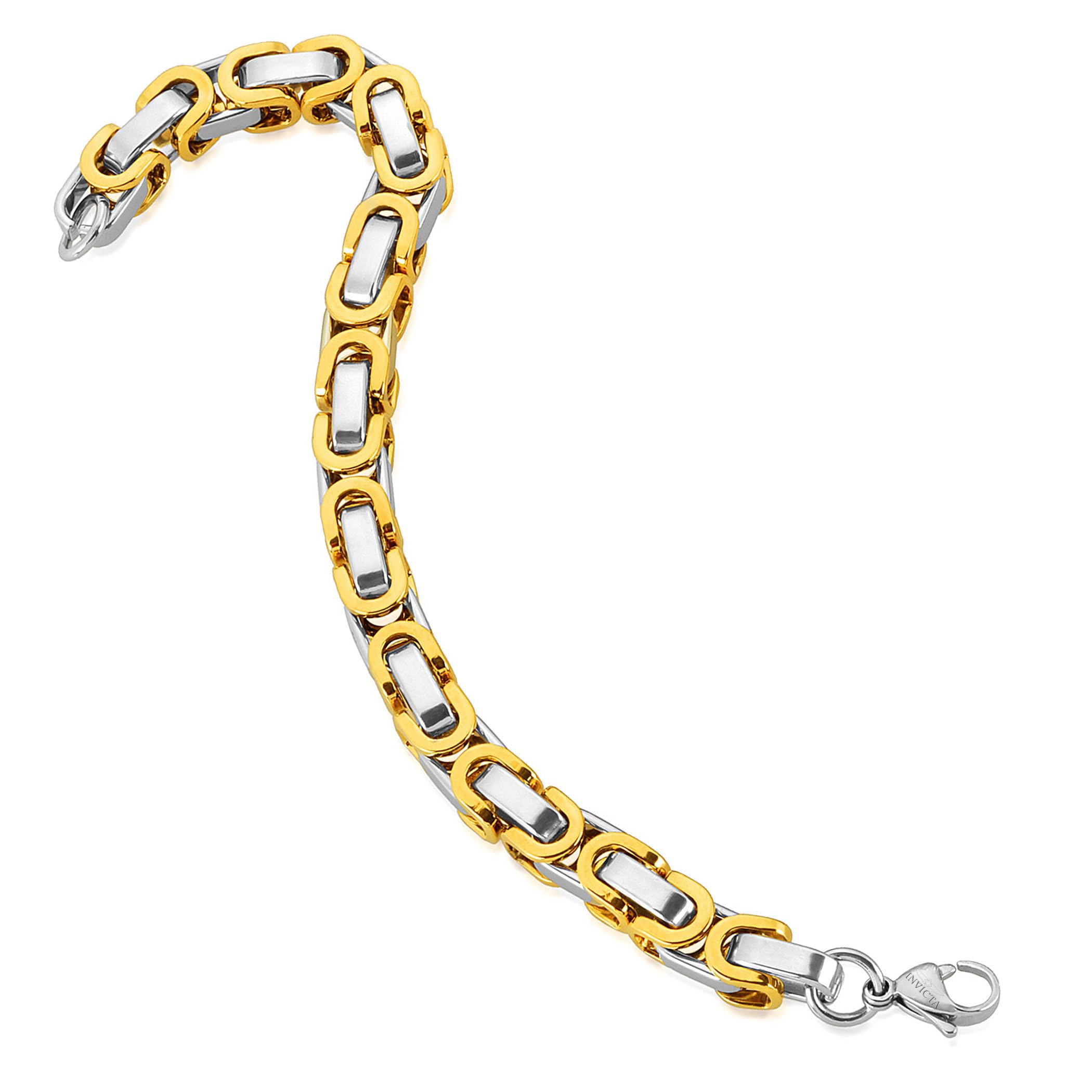 Foto 4 pulgar | Pulsera Invicta Silver & Gold De Acero Inoxidable Para Hombre - Venta Internacional.