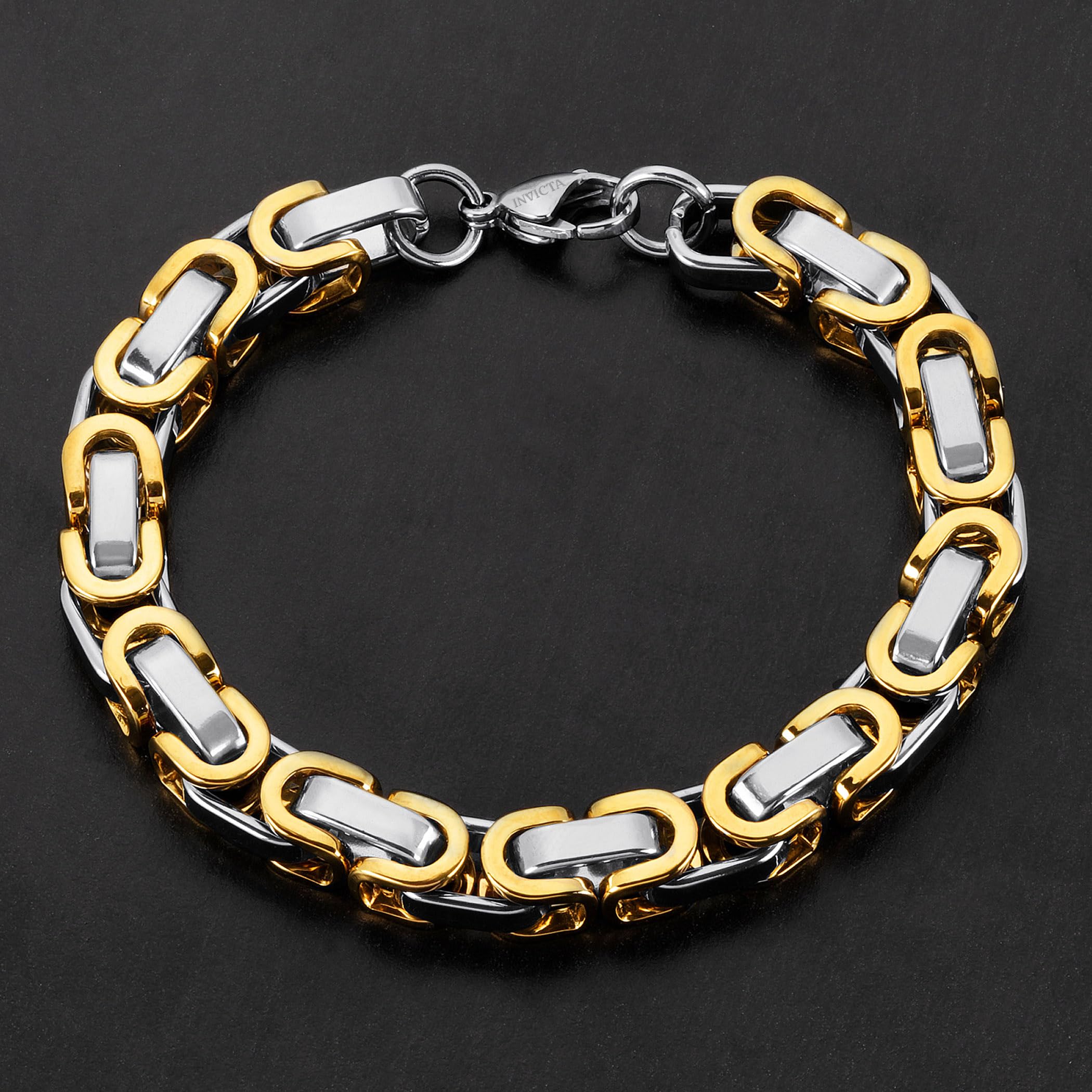 Foto 6 pulgar | Pulsera Invicta Silver & Gold De Acero Inoxidable Para Hombre - Venta Internacional.