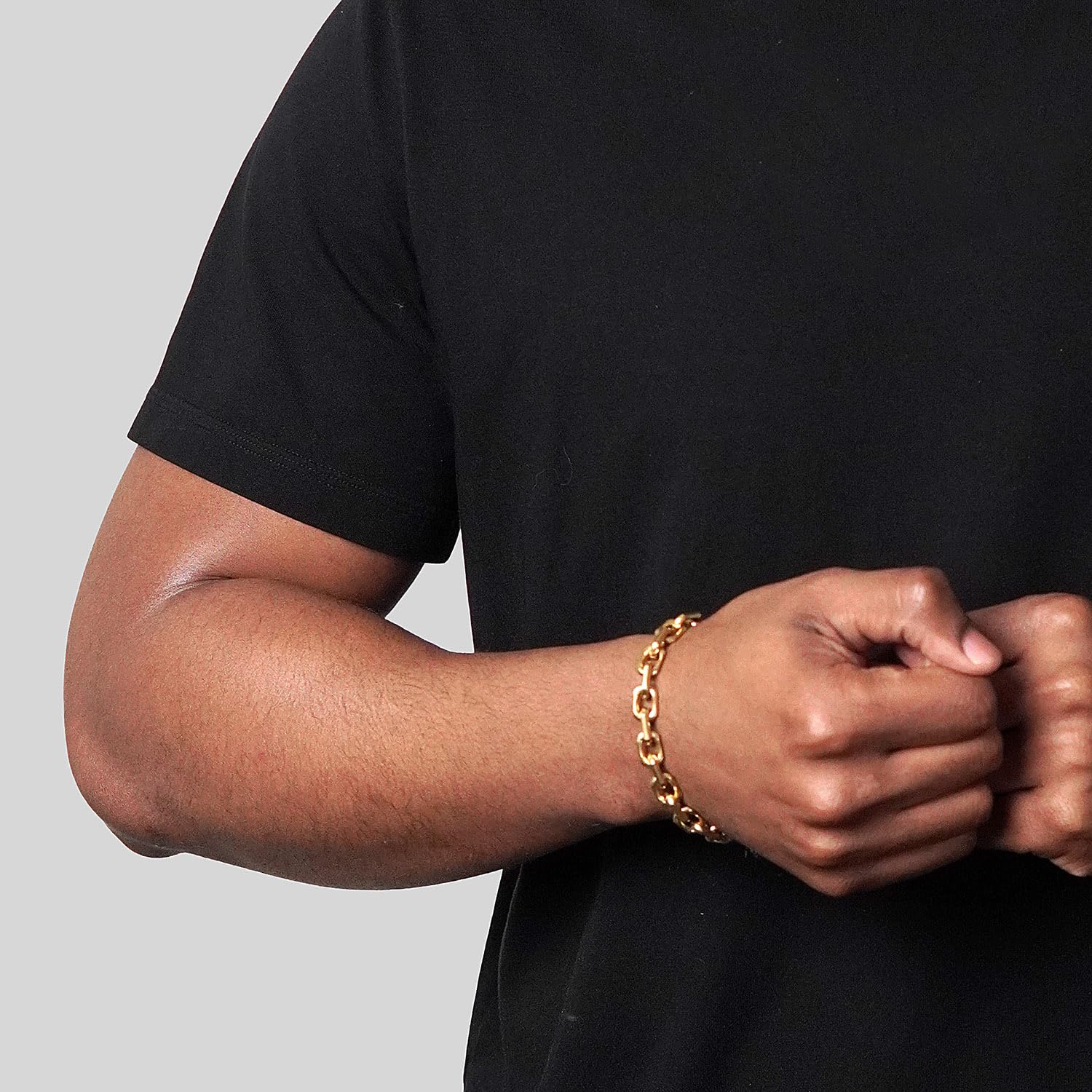 Foto 2 | Pulsera Invicta Gold De Acero Inoxidable Para Hombre  8.75 Pulgadas - Venta Internacional.