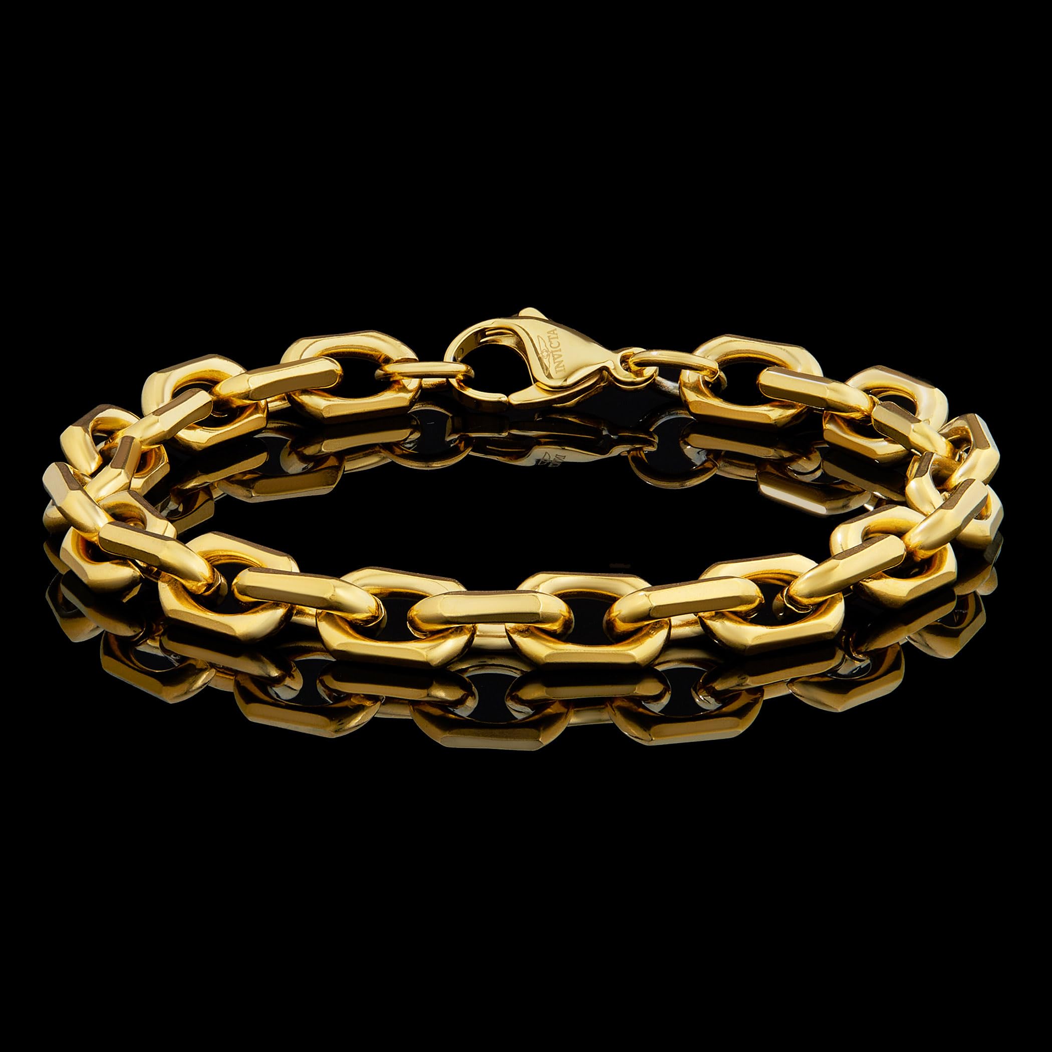 Foto 3 | Pulsera Invicta Gold De Acero Inoxidable Para Hombre  8.75 Pulgadas - Venta Internacional.