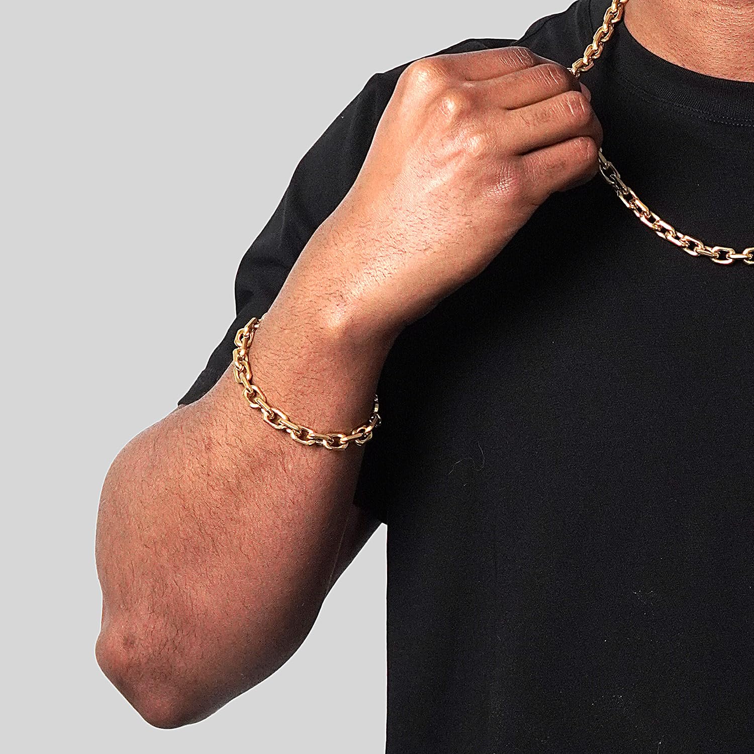 Foto 6 | Pulsera Invicta Gold De Acero Inoxidable Para Hombre  8.75 Pulgadas - Venta Internacional.
