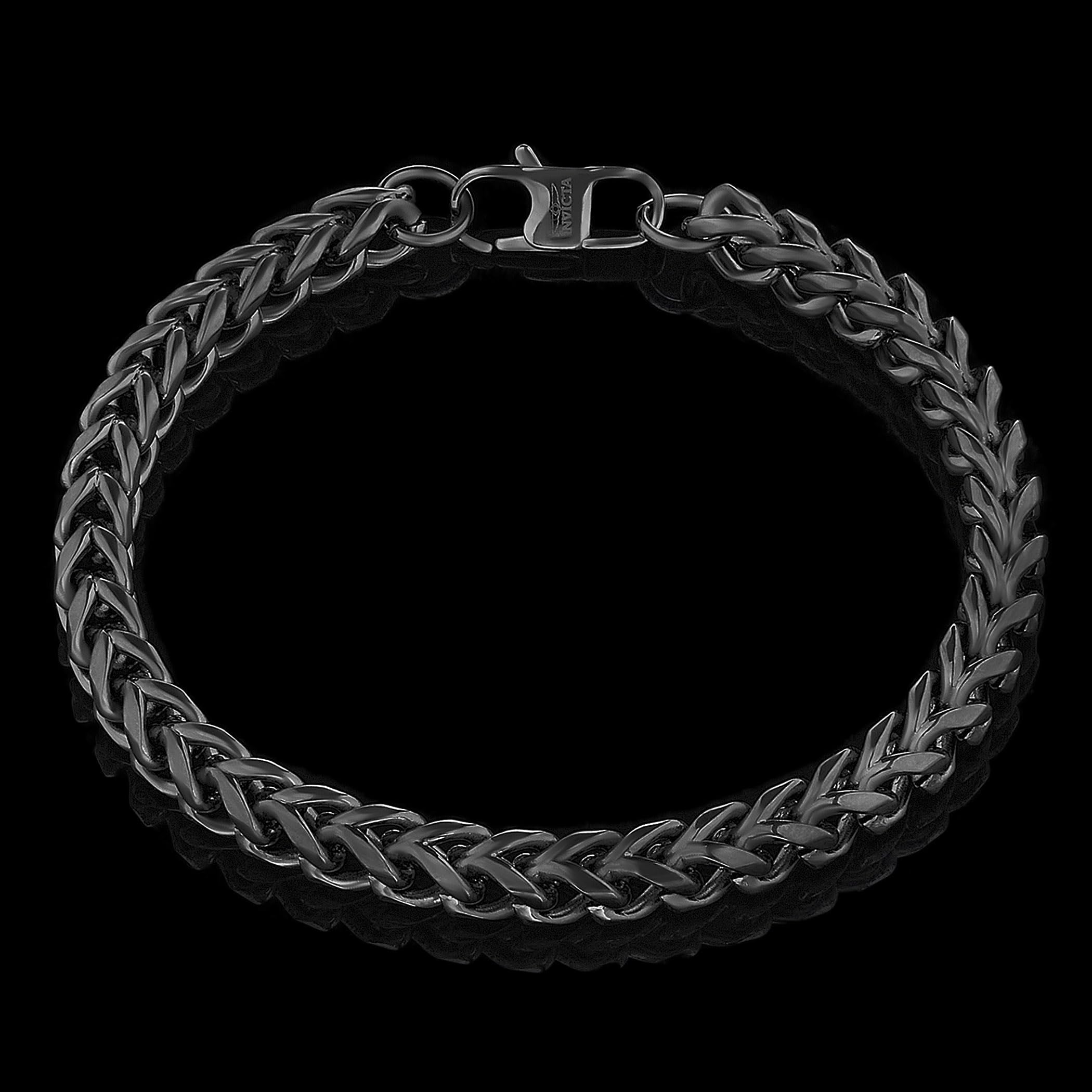 Foto 4 pulgar | Brazalete Invicta De Acero Inoxidable Chapado En Negro Para Hombre  8.5 Pulgadas - Venta Internacional.