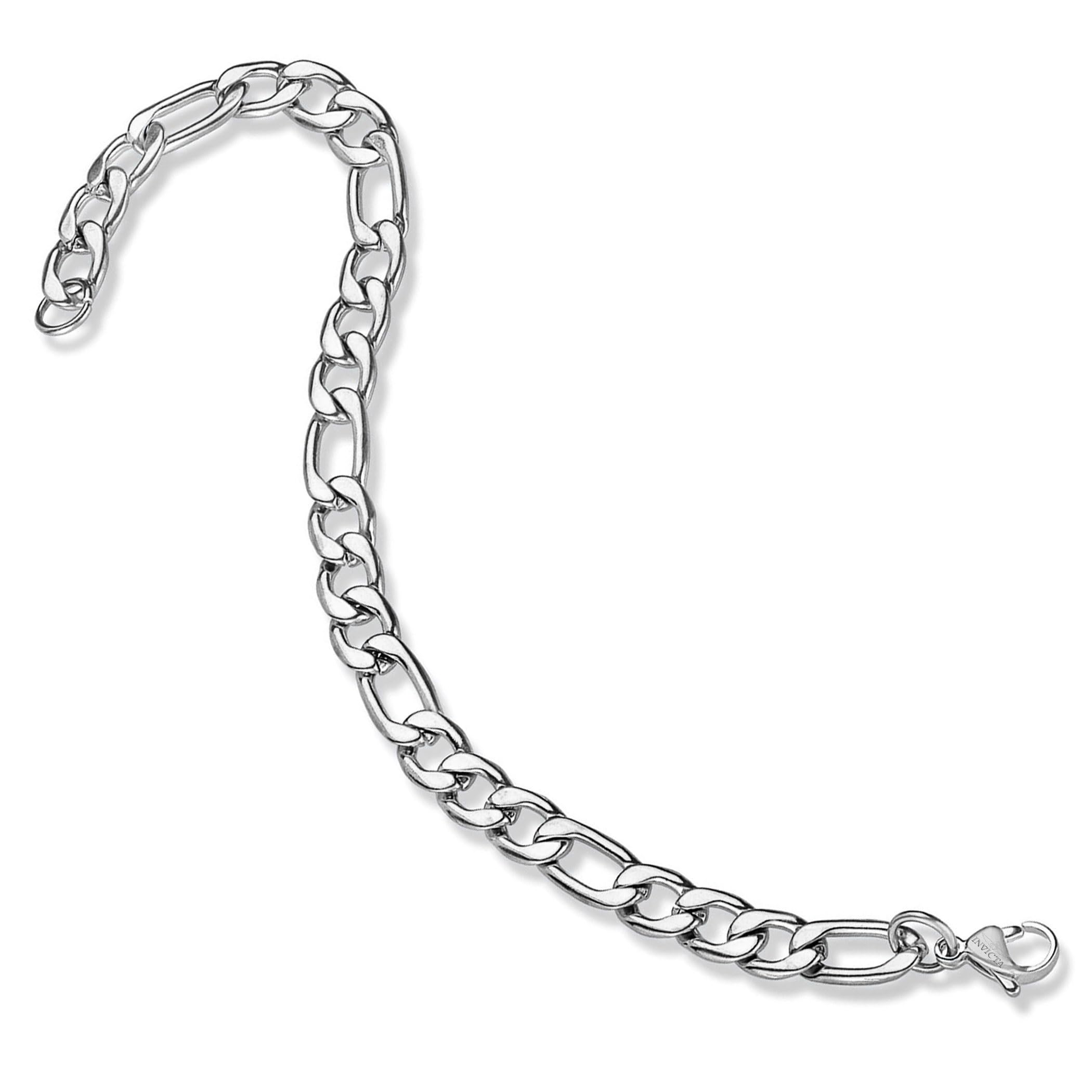Foto 4 | Pulsera Invicta Jewelry Para Hombre  Acero Pulido Fígaro De 8 Mm - Venta Internacional.