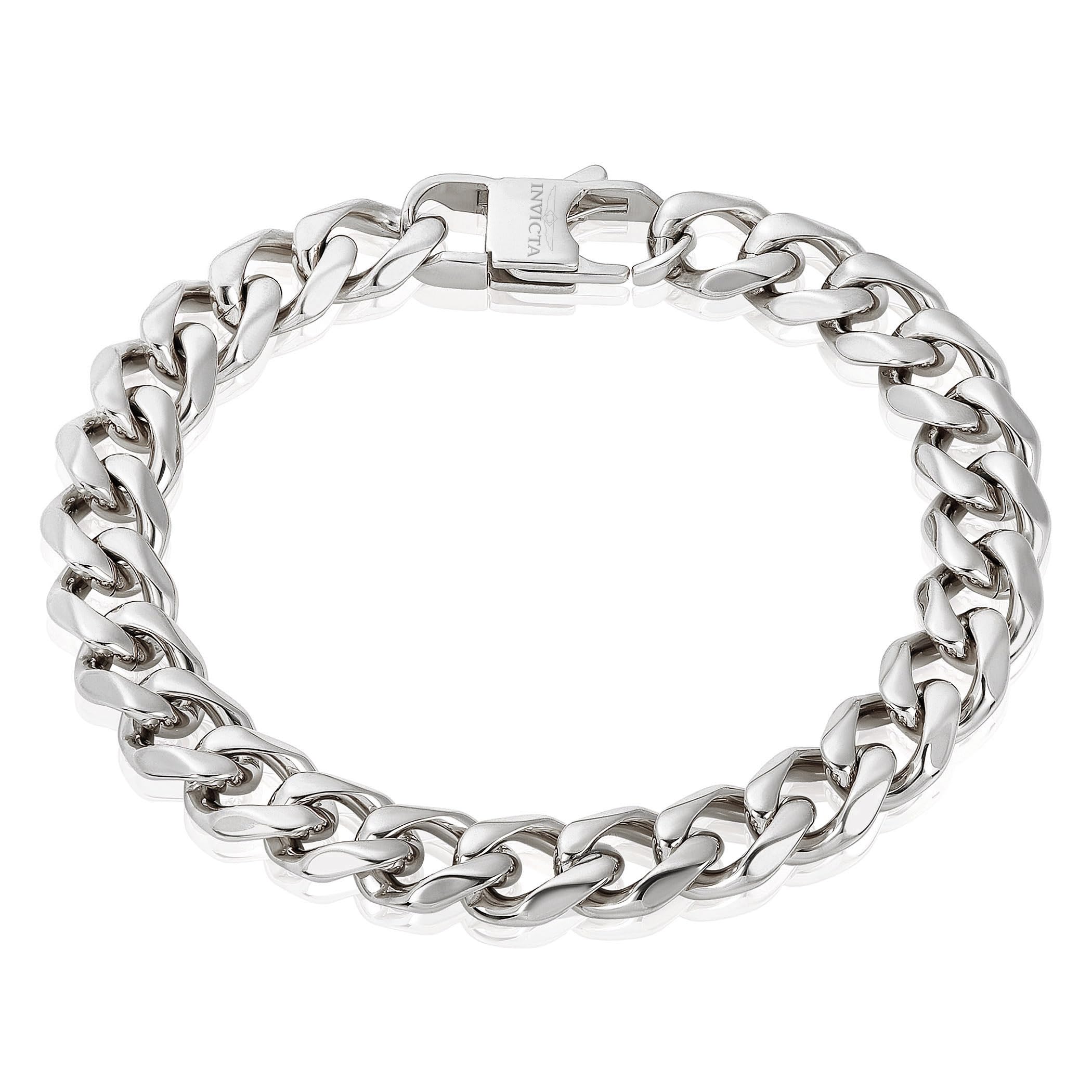 Foto 2 pulgar | Pulsera Invicta Silver De Acero Inoxidable Para Hombre De 11 Mm De Ancho - Venta Internacional.