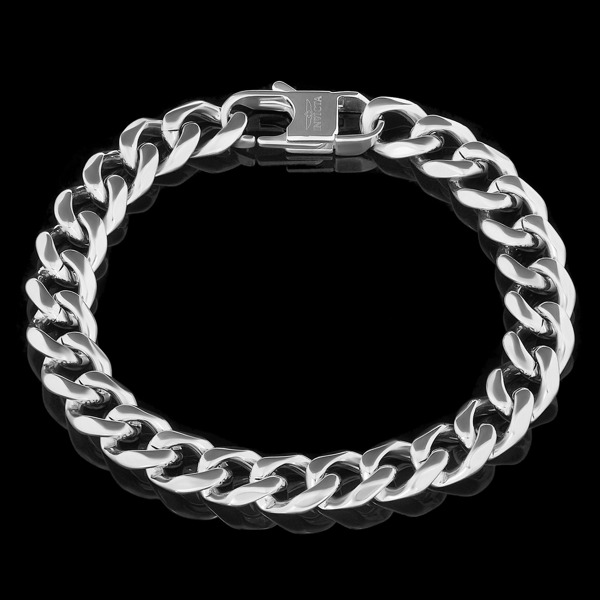 Foto 4 pulgar | Pulsera Invicta Silver De Acero Inoxidable Para Hombre De 11 Mm De Ancho - Venta Internacional.
