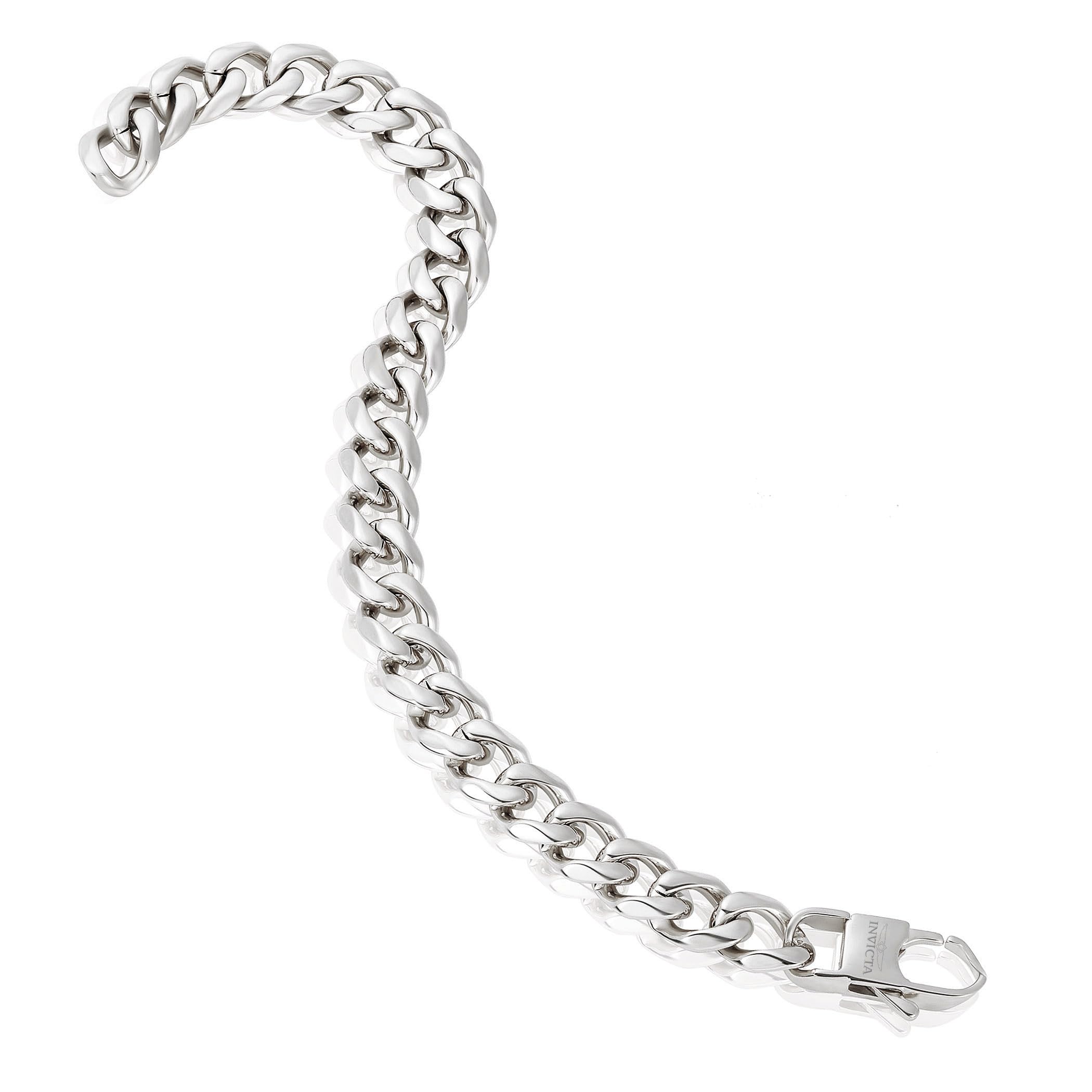 Foto 5 | Pulsera Invicta Silver De Acero Inoxidable Para Hombre De 11 Mm De Ancho - Venta Internacional.