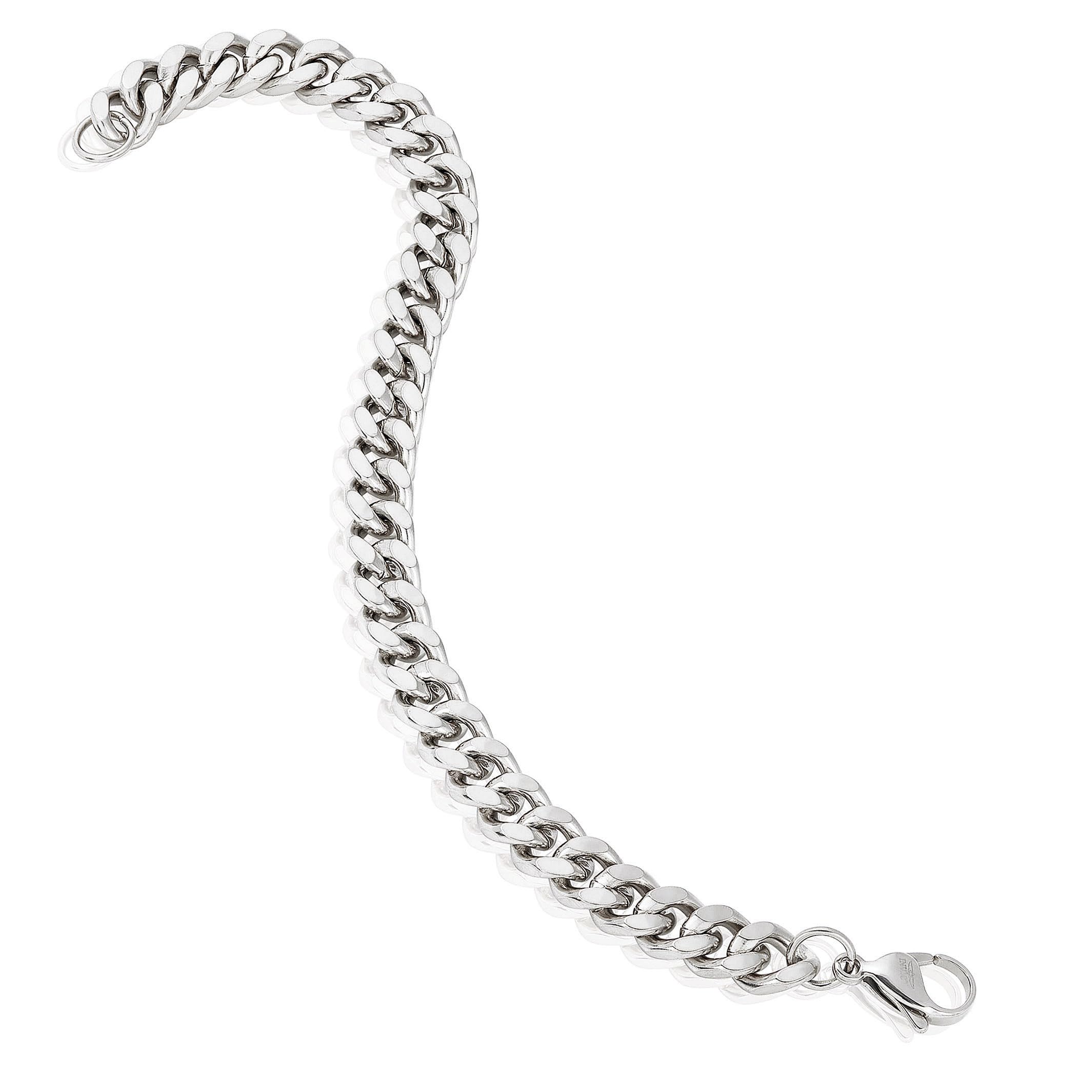 Foto 4 pulgar | Brazalete Invicta Silver Con Eslabones De Acero Inoxidable  8 5 Mm - Venta Internacional.