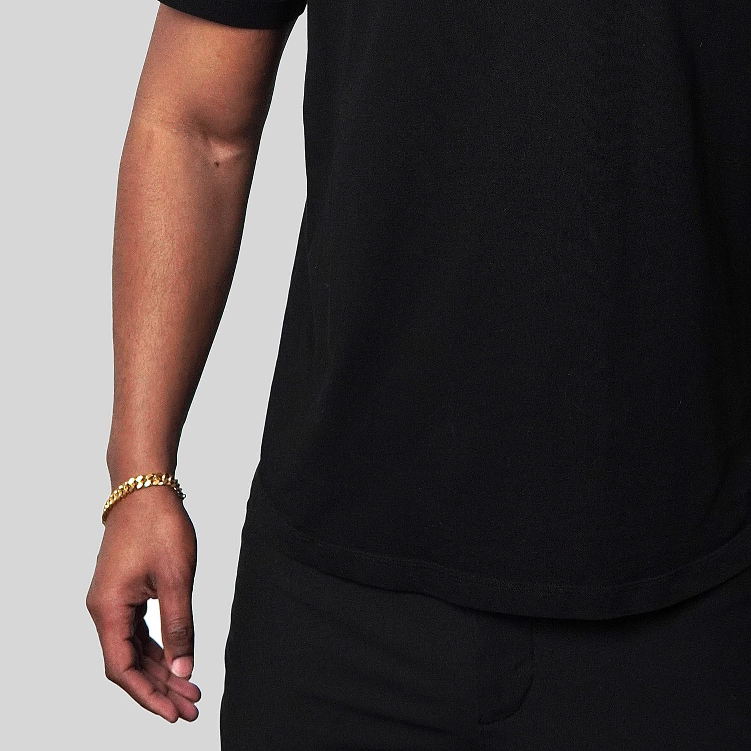 Foto 3 pulgar | Pulsera Invicta Gold De Acero Inoxidable Curb Link Para Hombre - Venta Internacional.