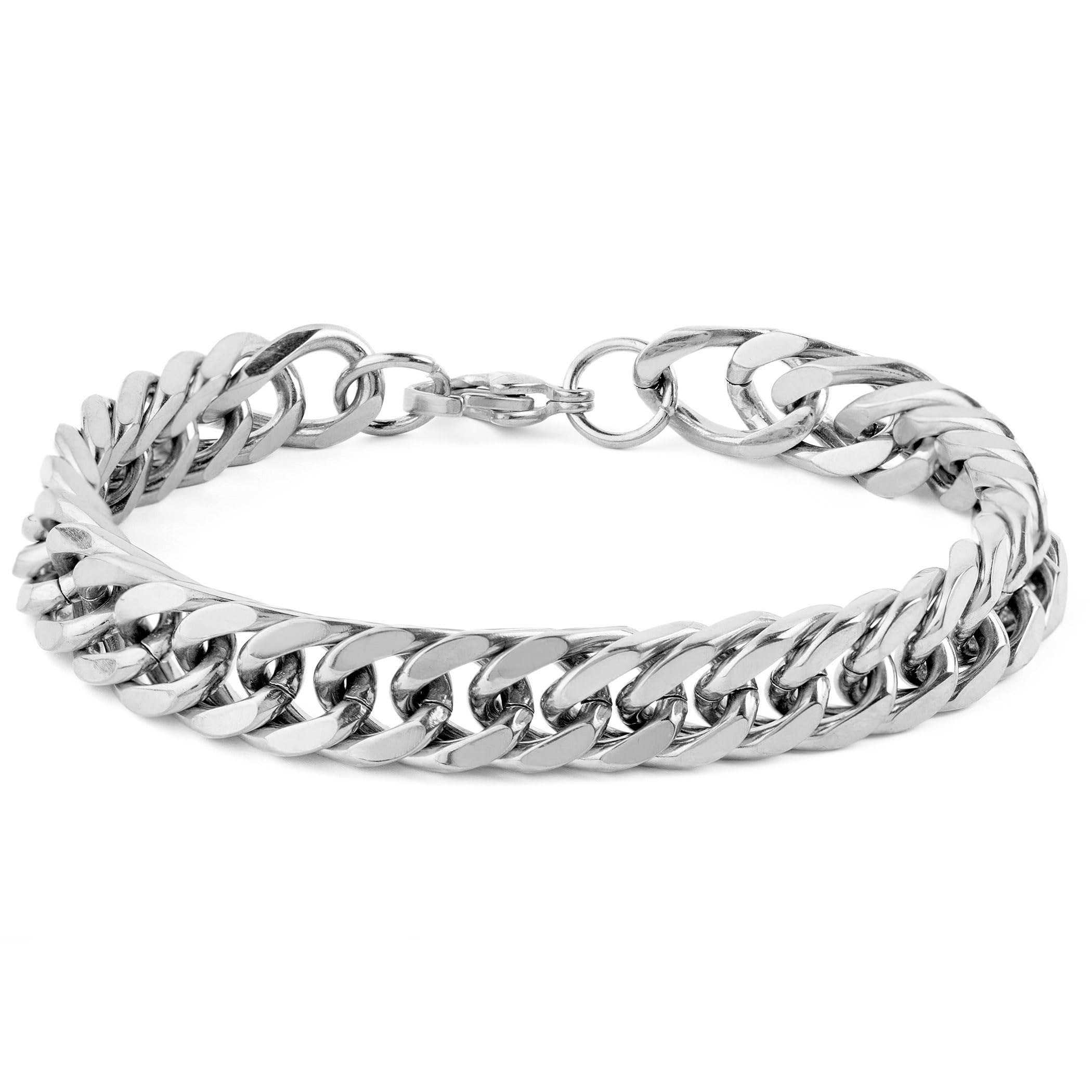 Foto 2 pulgar | Pulsera Invicta Jewelry Para Hombre  Doble Cadena De Acero  10 Mm - Venta Internacional.