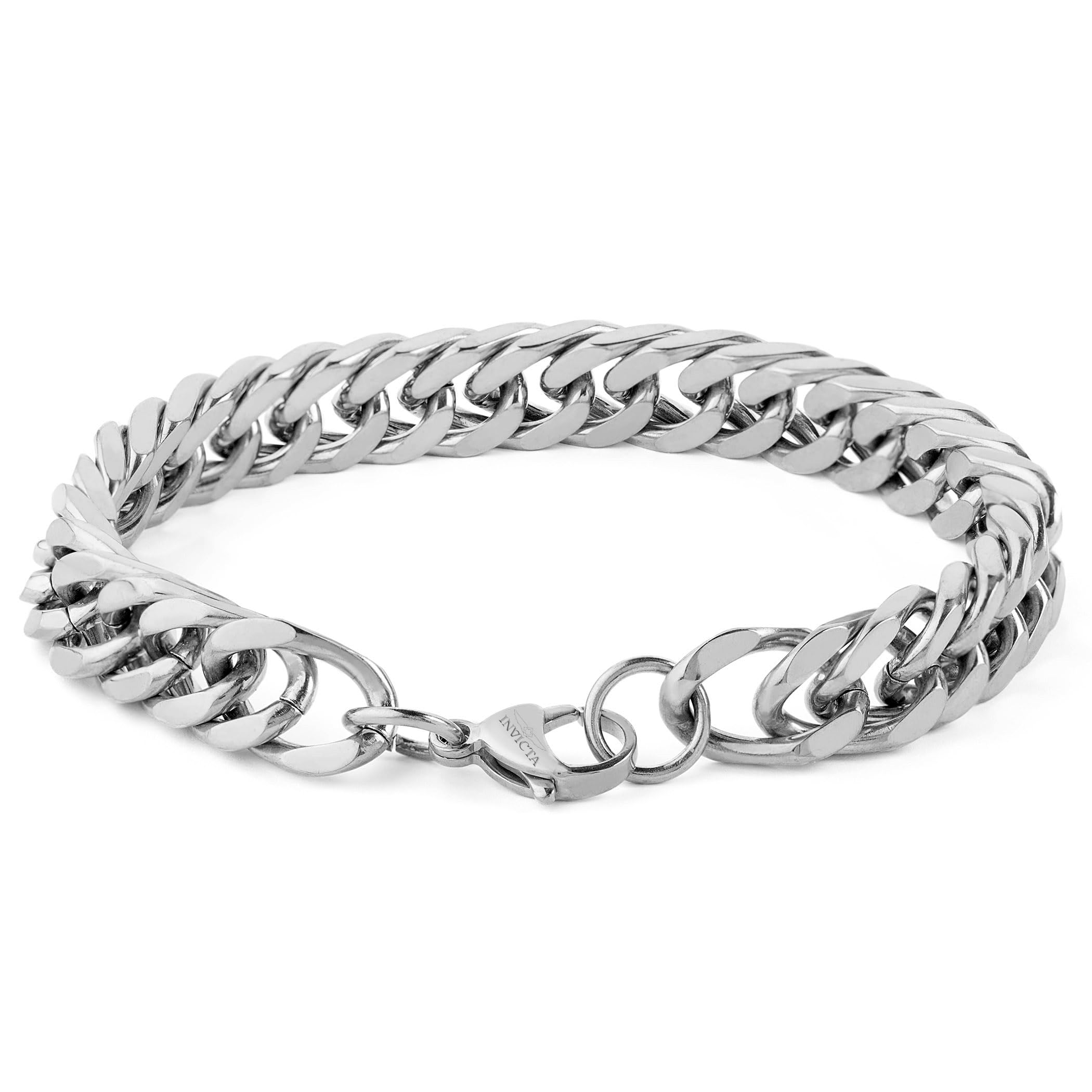 Foto 4 | Pulsera Invicta Jewelry Para Hombre  Doble Cadena De Acero  10 Mm - Venta Internacional.