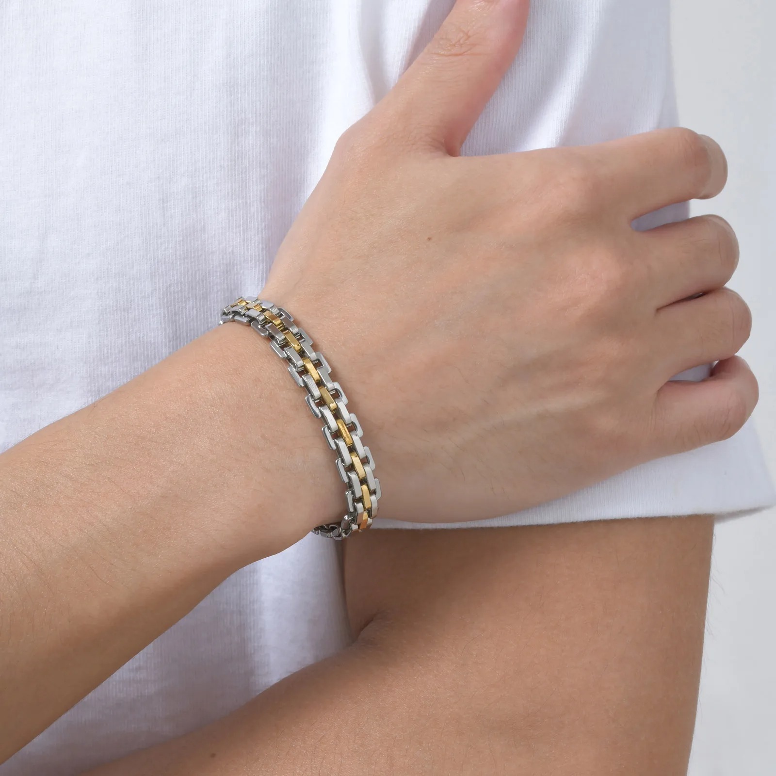 Foto 2 | Pulsera Chulada  Barroco Urbano De Acero Inoxidable Hipoalergénico