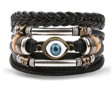Foto 5 | ''pulsera Ajustable Vintage Cuero Brazalete Multicapa kit 26pc ''