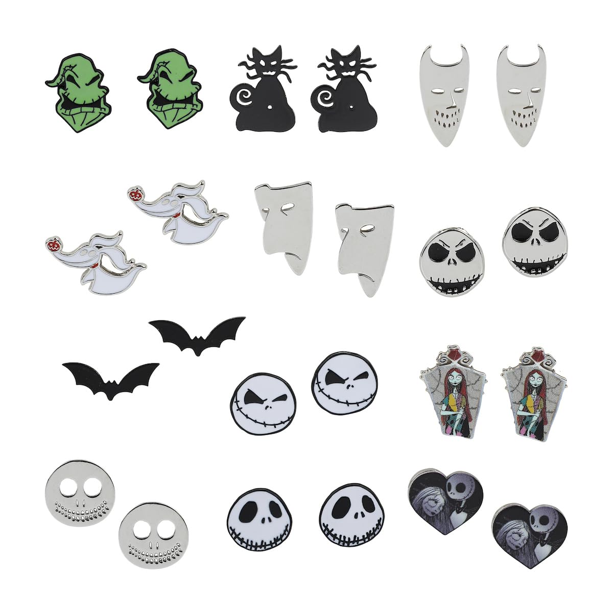 Set De Pendientes Bioworld Nightmare Before Christmas Adviento Calendar - Venta Internacional.