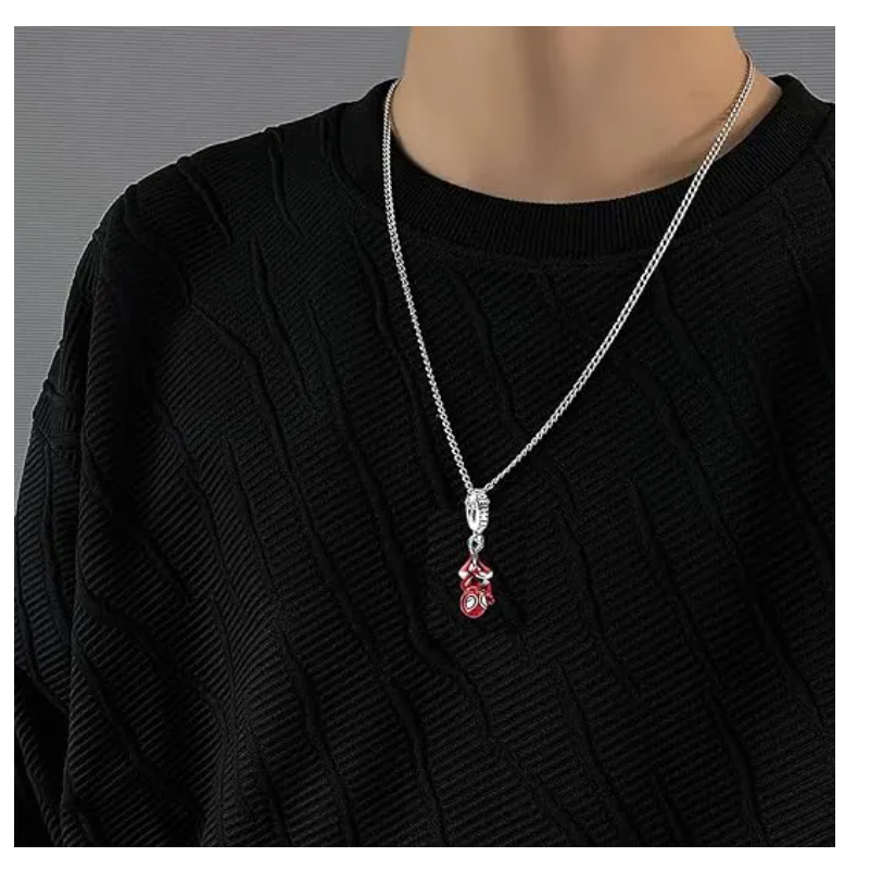 Foto 5 | Collar 925 En Plata Con Dije Los Vengadores Spiderman Red