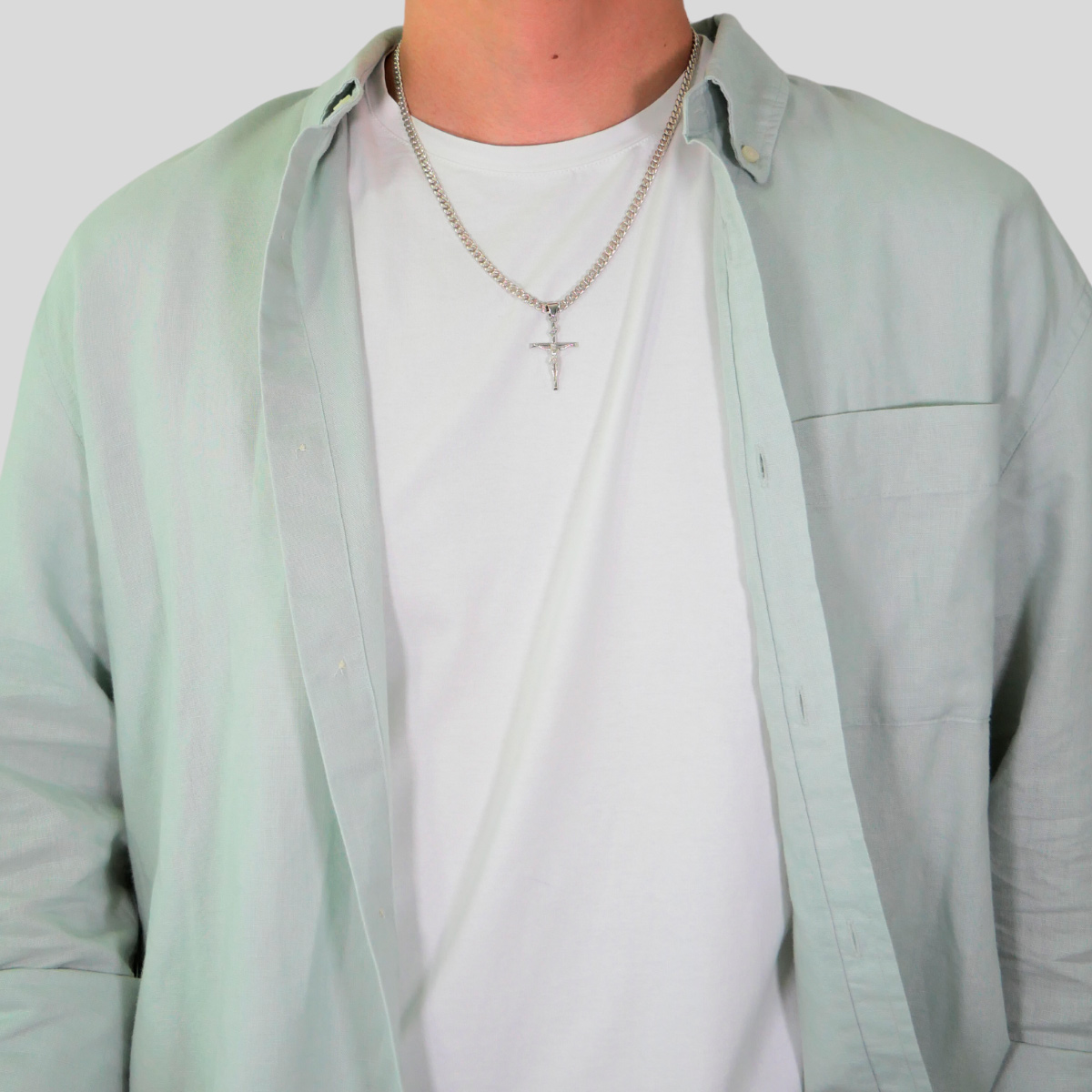 Foto 4 | Collar Plata .925 Crixus Joyería Cristo