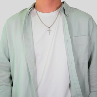 Foto 4 | Collar Plata .925 Crixus Joyería Cristo