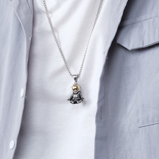 Foto 2 | Collar Astronauta De Acero Inox. Hipoalergénico