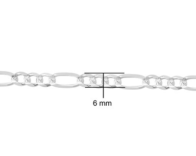 Foto 6 | Cadena 3x1 Gruesa 60cm Horoz Plata .925 Cp670