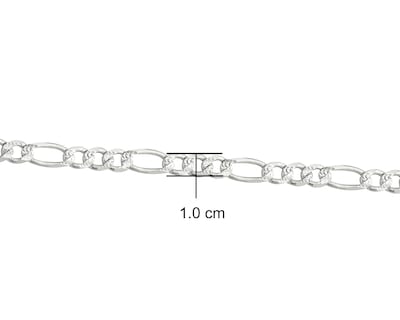 Foto 6 | Cadena 3x1 Extra Gruesa 65cm Horoz Plata .925 Cp673