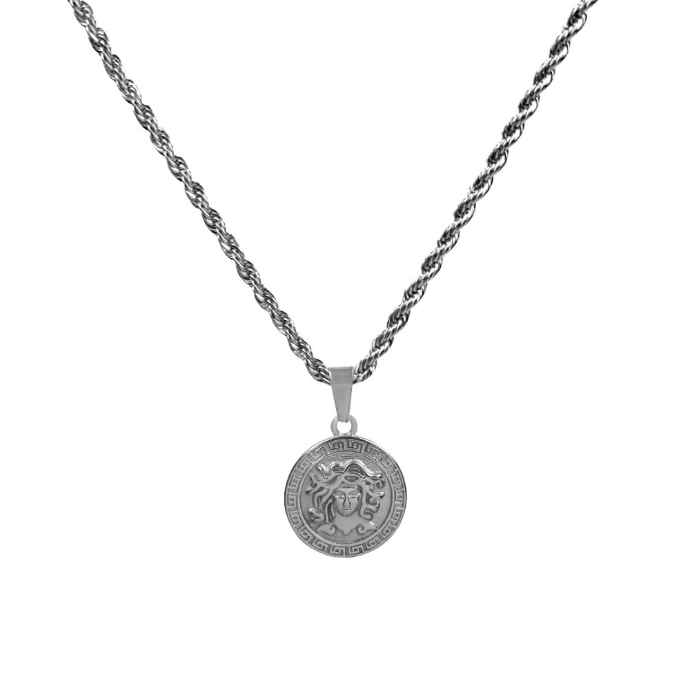 Foto 1 | Collar Cruze Dije Medusa Color Plata Hipoalergénico Inox