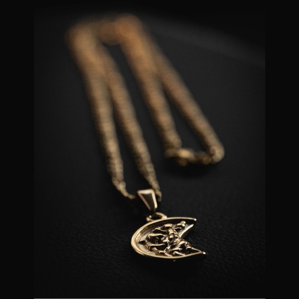 Foto 6 pulgar | Collar Cruze Dije Stchristopher Color Dorado Baño De Oro