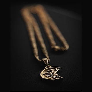 Foto 5 | Collar Cruze Dije Stchristopher Color Dorado Baño De Oro