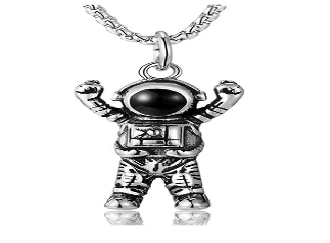 Foto 2 pulgar | Collar Xtellar Dije De Victoria Astronauta De Acero Medallas