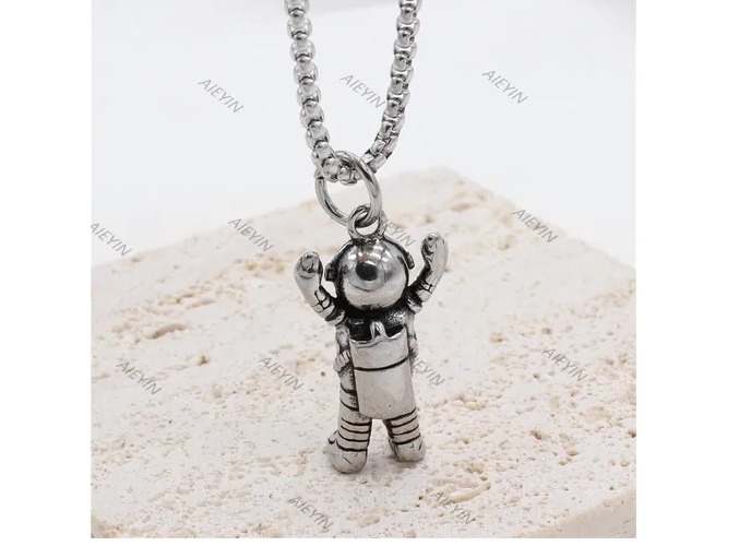 Foto 5 | Collar Xtellar Dije De Victoria Astronauta De Acero Medallas