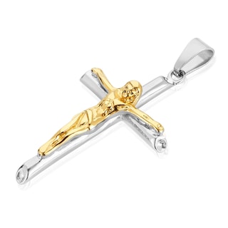 Foto 3 | Collar West Coast Jewelry Con Forma De Cruz Crucifijo Para Hombre - Venta Internacional.