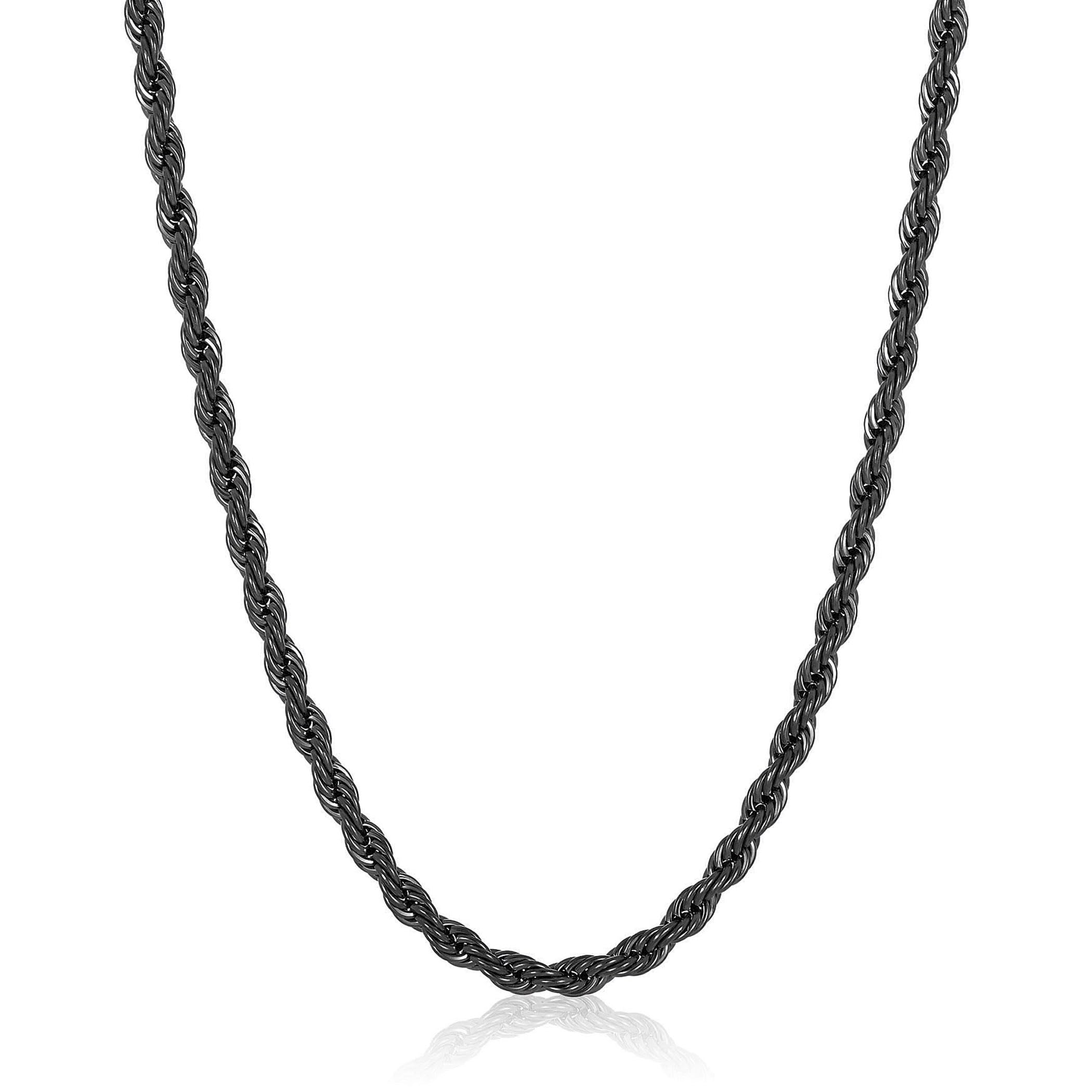 Collar West Coast Jewelry Crucible Para Hombre, Acero Inoxidable Negro - Venta Internacional.