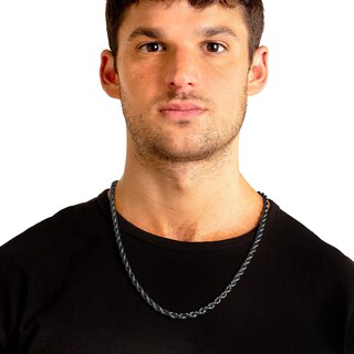 Foto 6 | Collar West Coast Jewelry Crucible Para Hombre, Acero Inoxidable Negro - Venta Internacional.