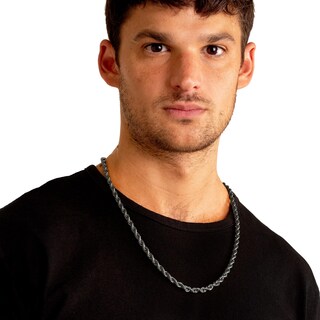 Foto 7 | Collar West Coast Jewelry Crucible Para Hombre, Acero Inoxidable Negro - Venta Internacional.