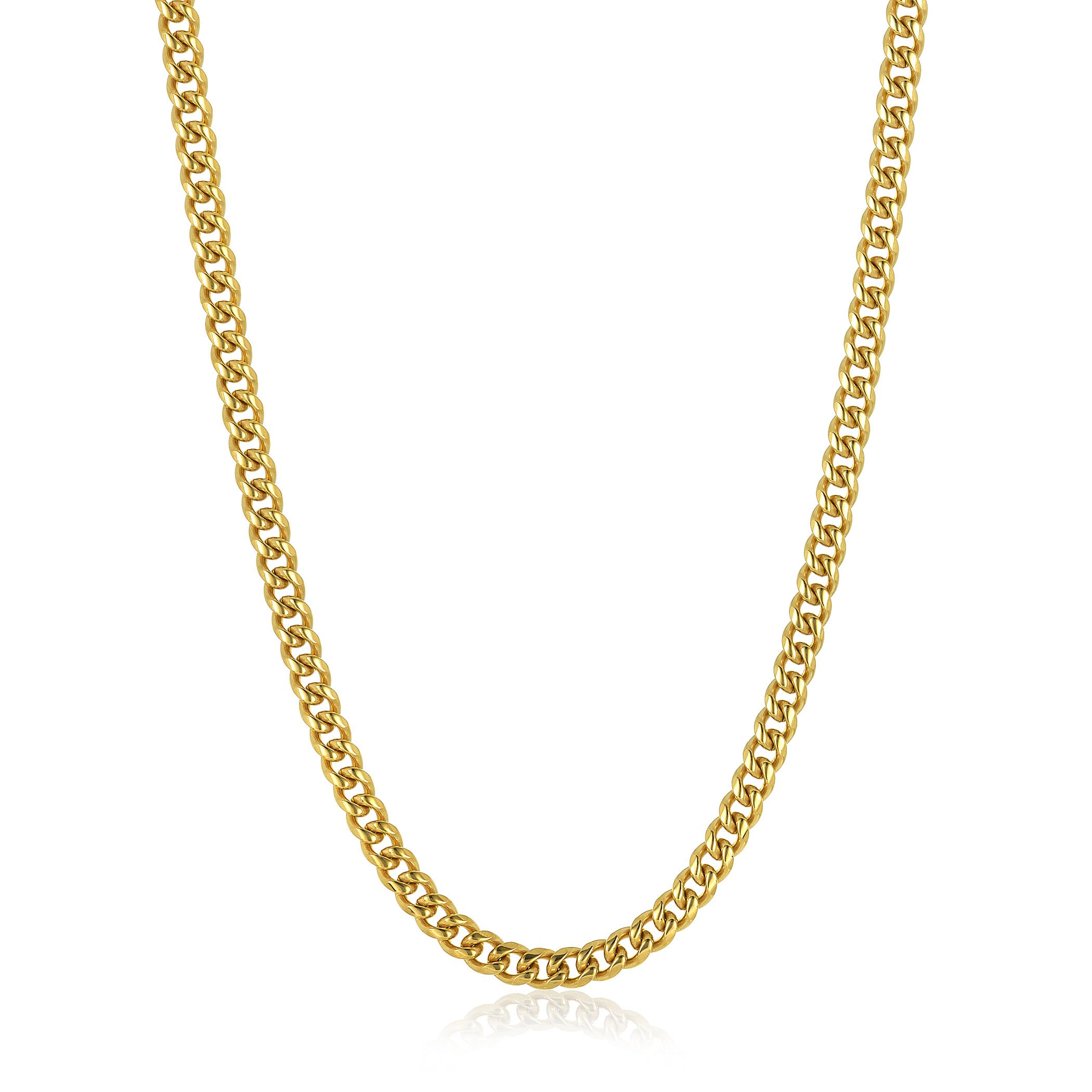 Foto 5 pulgar | Collar West Coast Jewelry Crucible Para Hombre, Acero Chapado En Oro - Venta Internacional.