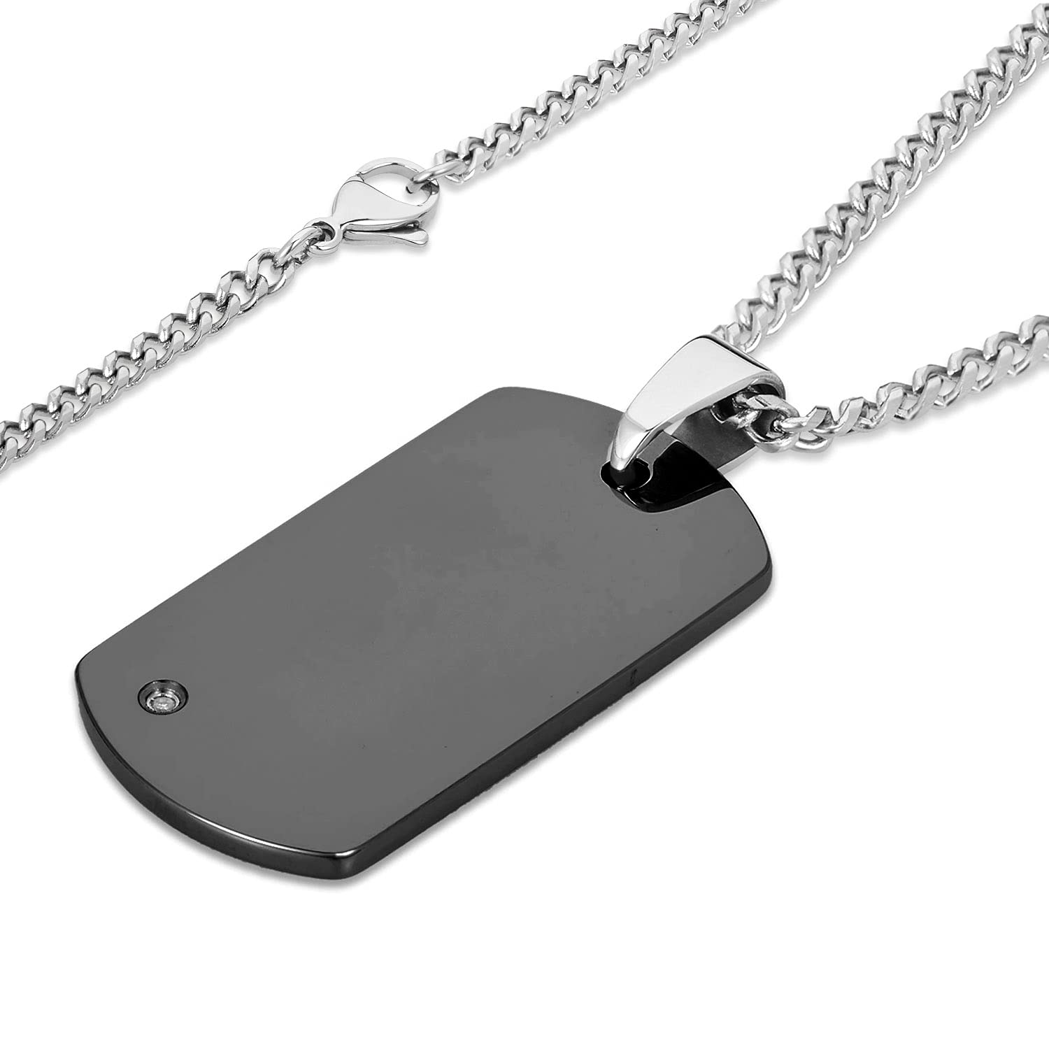 Foto 2 | Colgante West Coast Jewelry Crucible De Carburo De Tungsteno Con Diamante - Venta Internacional.