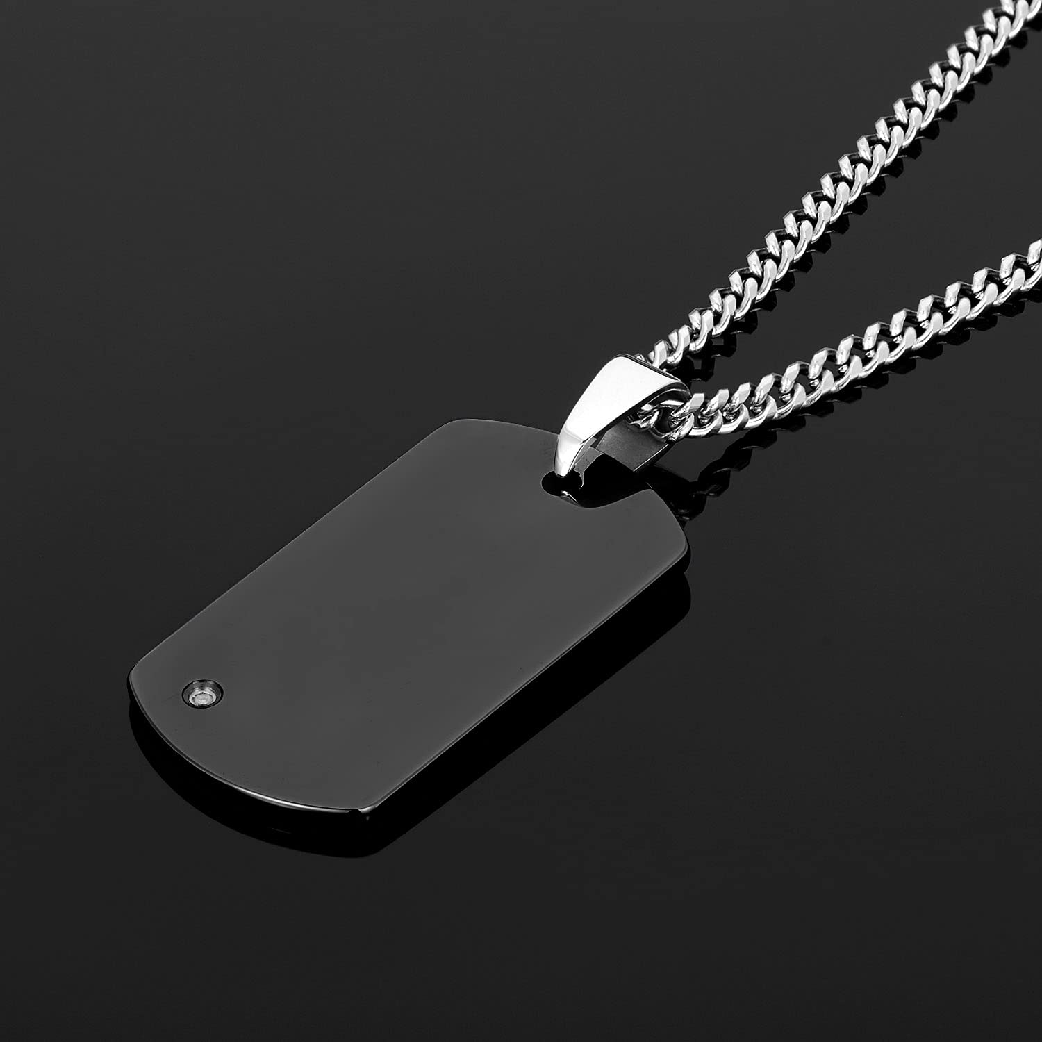 Foto 4 pulgar | Colgante West Coast Jewelry Crucible De Carburo De Tungsteno Con Diamante - Venta Internacional.