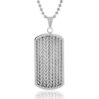 Foto 1 | Collar West Coast Jewelry Con Placa De Identificación De Acero Inoxidable Para Hombre - Venta Internacional.