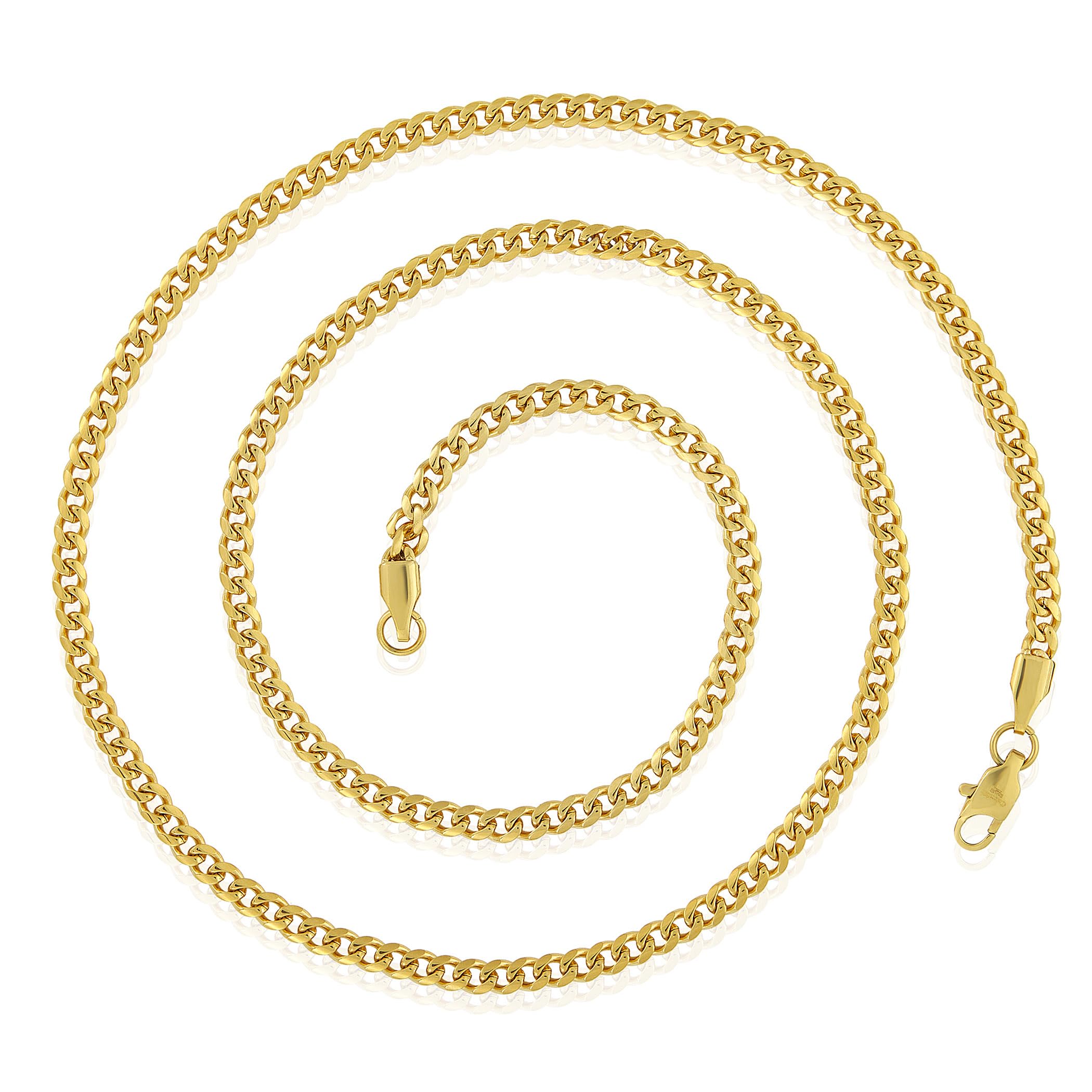 Foto 4 pulgar | Collar West Coast Jewelry Crucible Para Hombre Chapado En Oro - Venta Internacional.
