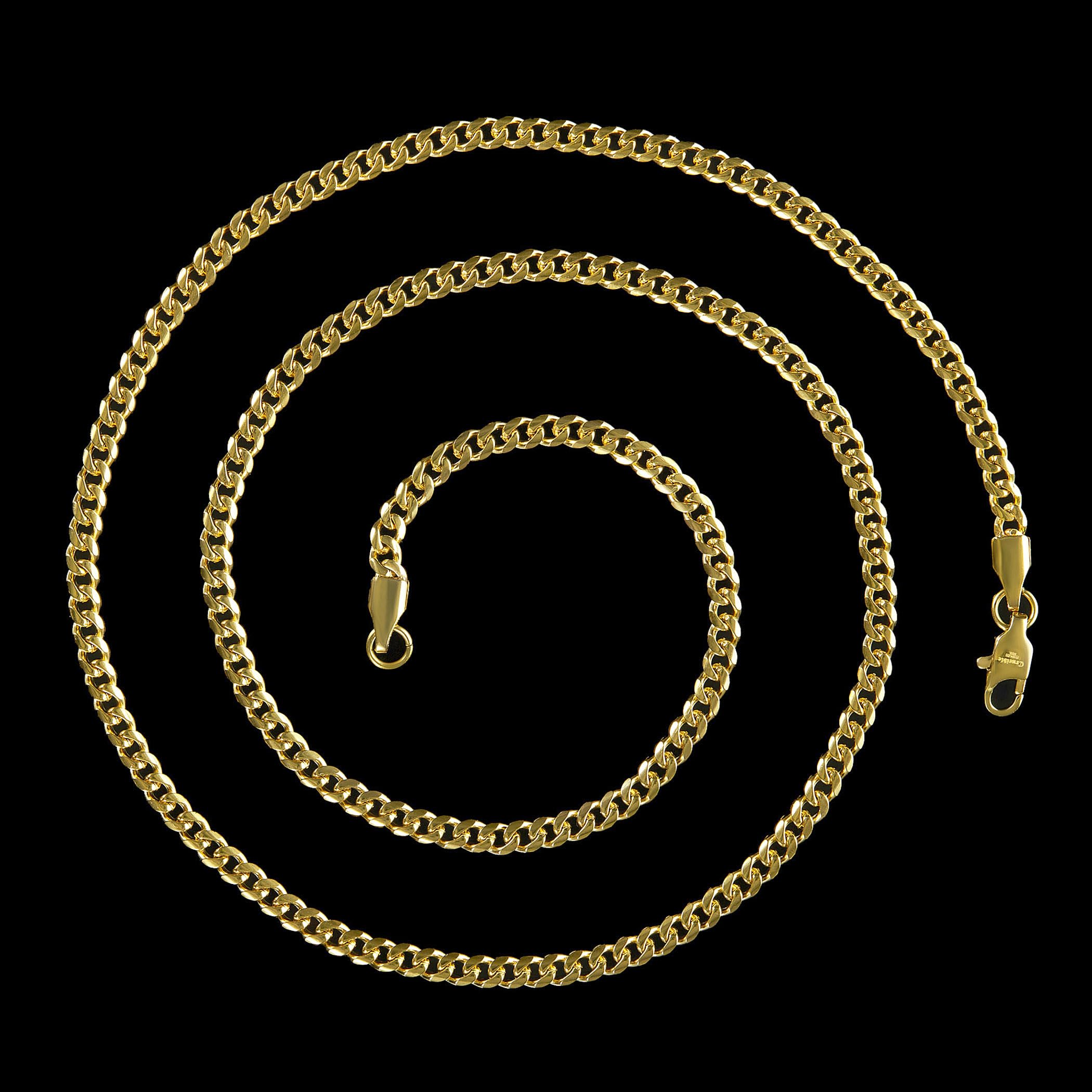 Foto 6 pulgar | Collar West Coast Jewelry Crucible Para Hombre Chapado En Oro - Venta Internacional.