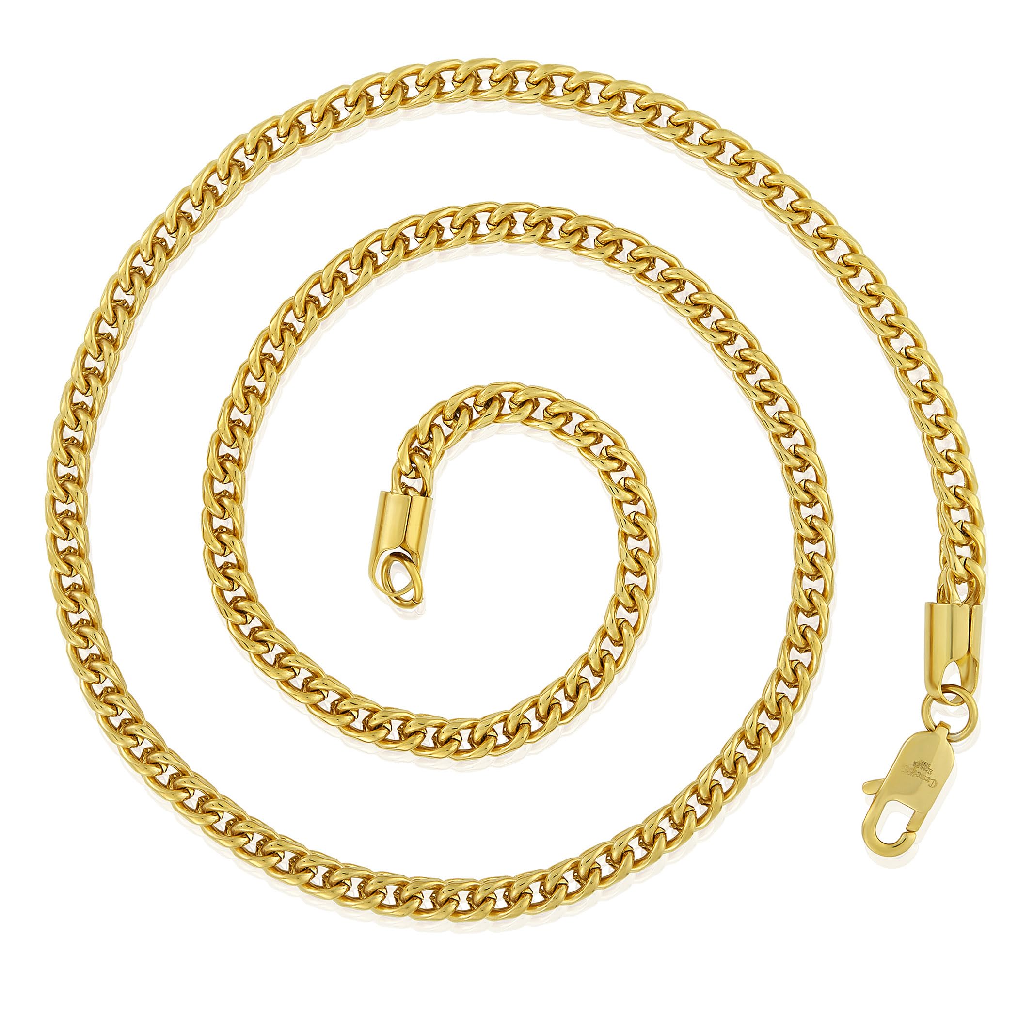 Foto 4 pulgar | Collar West Coast Jewelry Crucible Para Hombre, Cadena Franco De 24 Pulgadas - Venta Internacional.