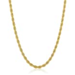 Collar West Coast Jewelry Crucible Para Hombre, Acero Chapado En Oro - Venta Internacional.