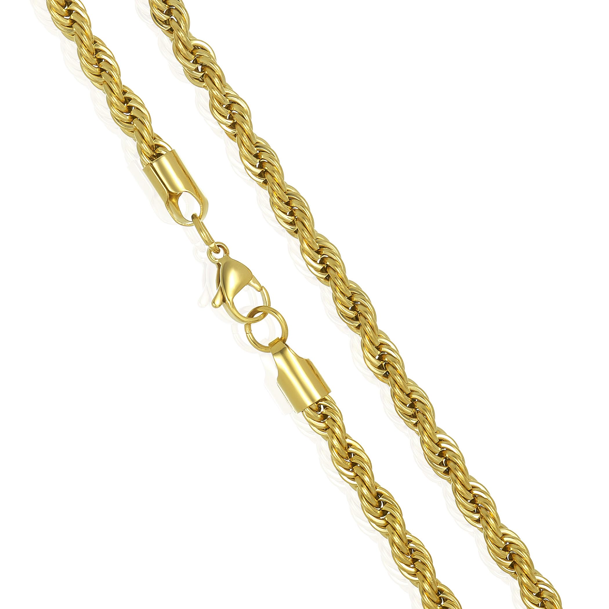 Foto 3 pulgar | Collar West Coast Jewelry Crucible Para Hombre, Acero Chapado En Oro - Venta Internacional.