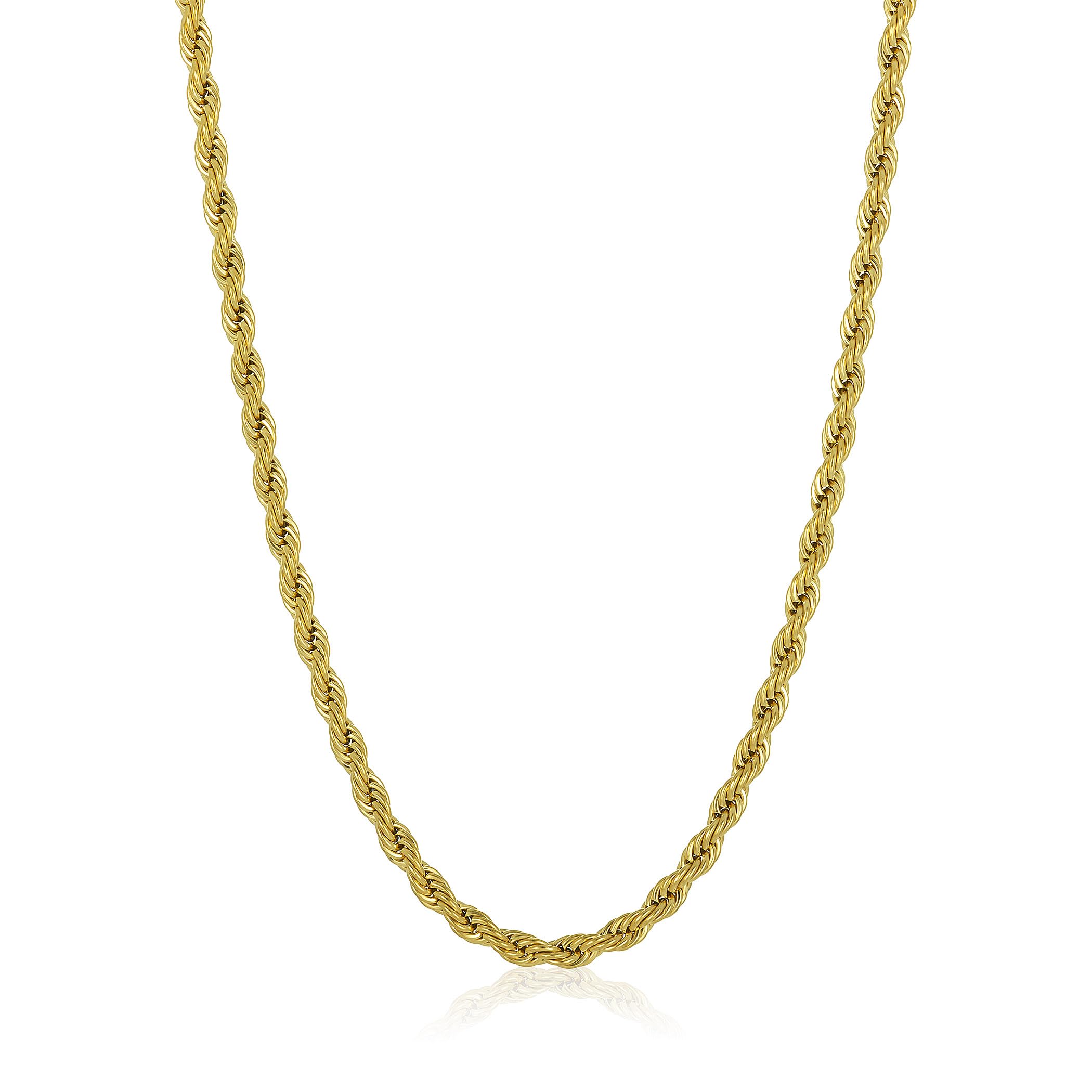 Foto 5 pulgar | Collar West Coast Jewelry Crucible Para Hombre, Acero Chapado En Oro - Venta Internacional.