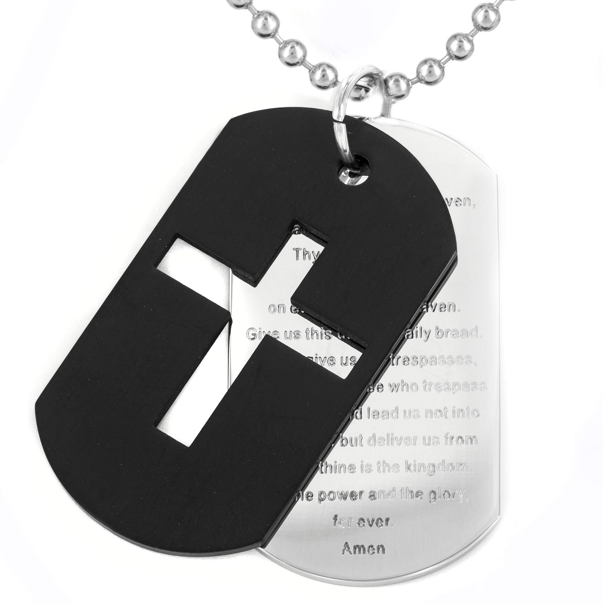 Foto 2 pulgar | Collar West Coast Jewelry De Acero Inoxidable Chapado En Negro Para Hombre - Venta Internacional.