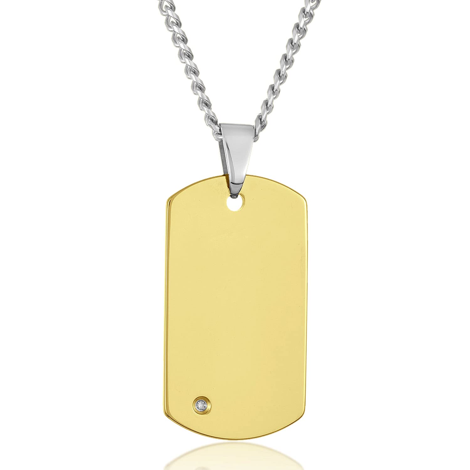 Foto 1 | Colgante West Coast Jewelry Crucible De Carburo De Tungsteno Chapado En Oro - Venta Internacional.