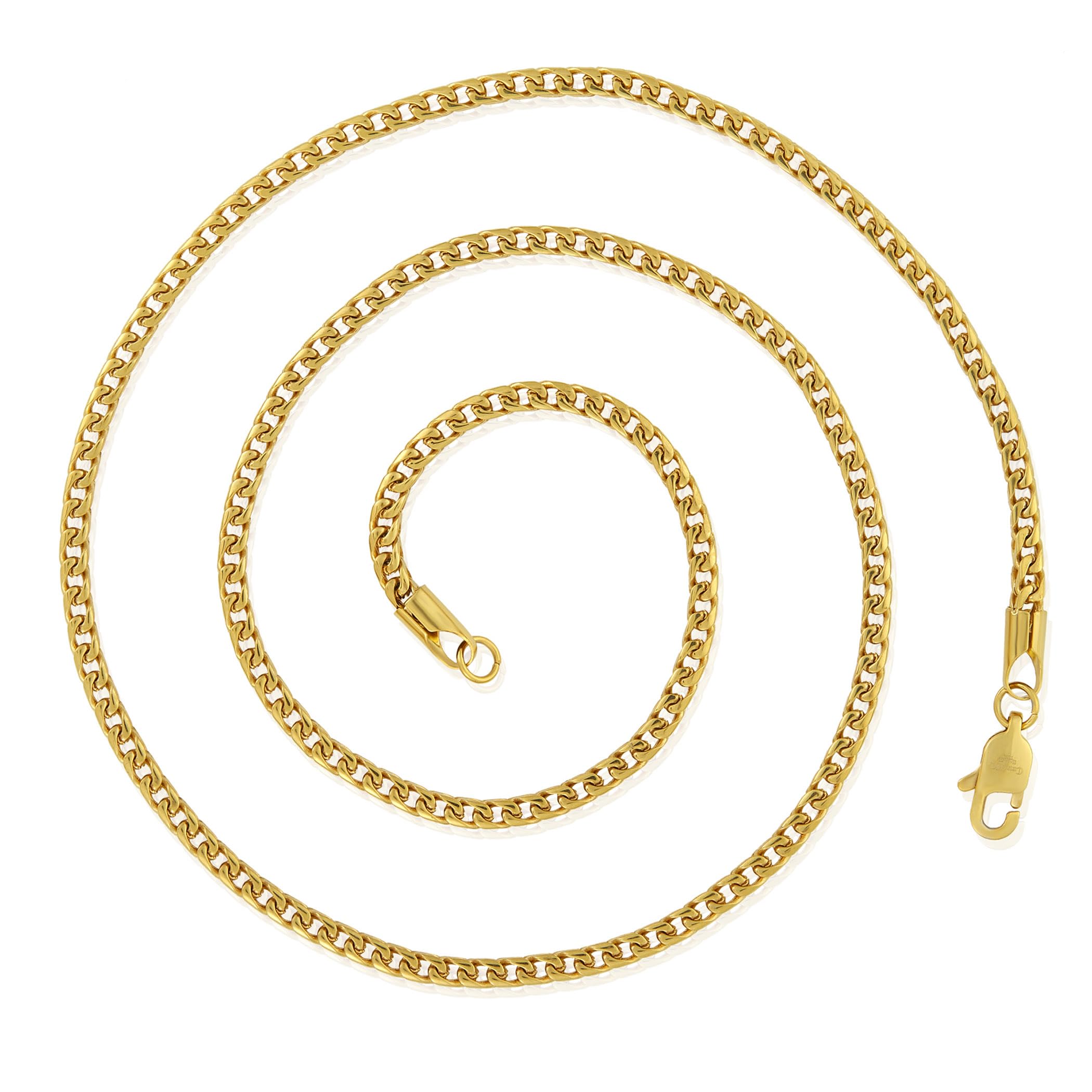 Foto 4 pulgar | Collar West Coast Jewelry Crucible Para Hombre, Cadena Franco De 22 Cm - Venta Internacional.