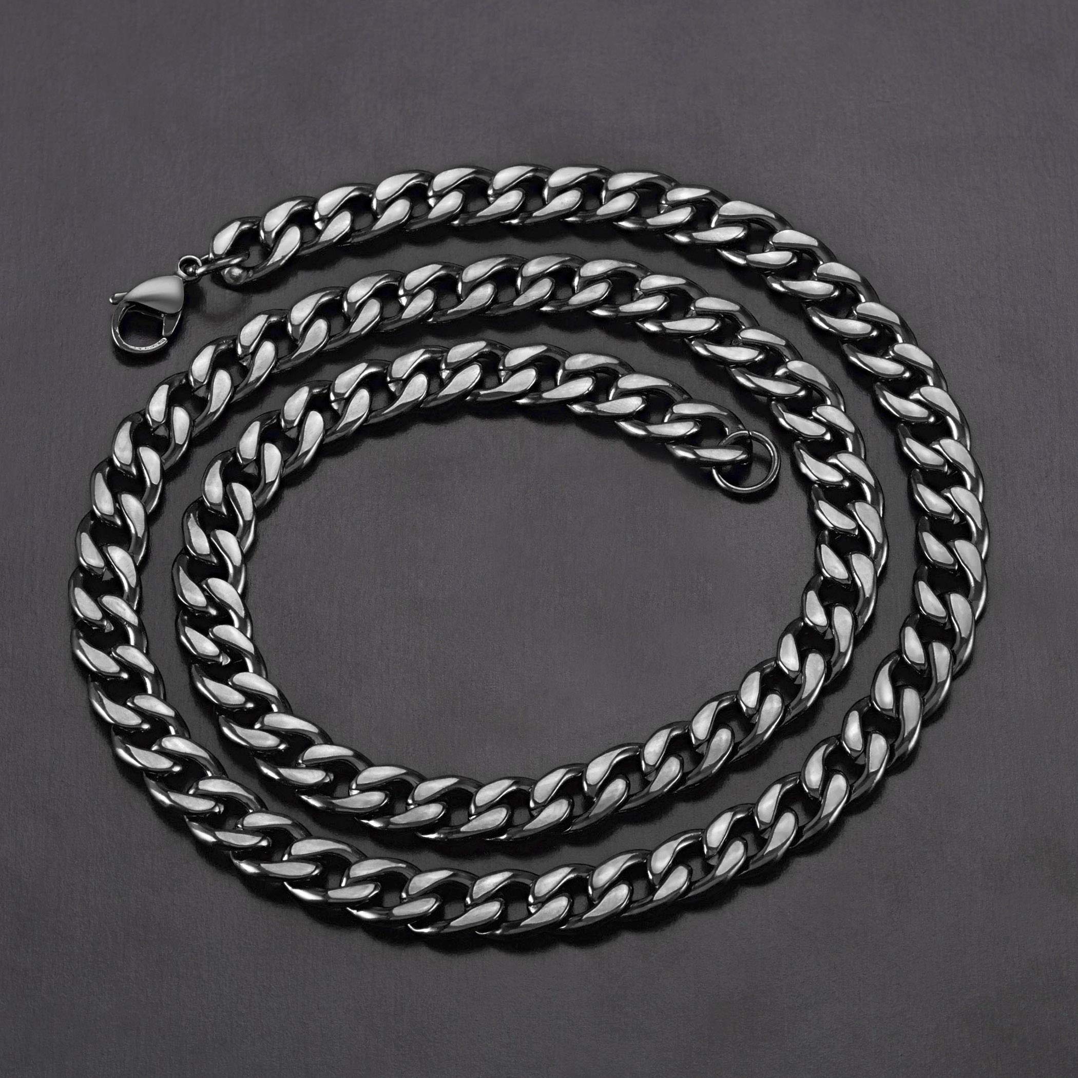 Foto 5 pulgar | Collar West Coast Jewelry Con Forma De Cadena Eslabonada Para Hombre En Acero Inoxidable - Venta Internacional.